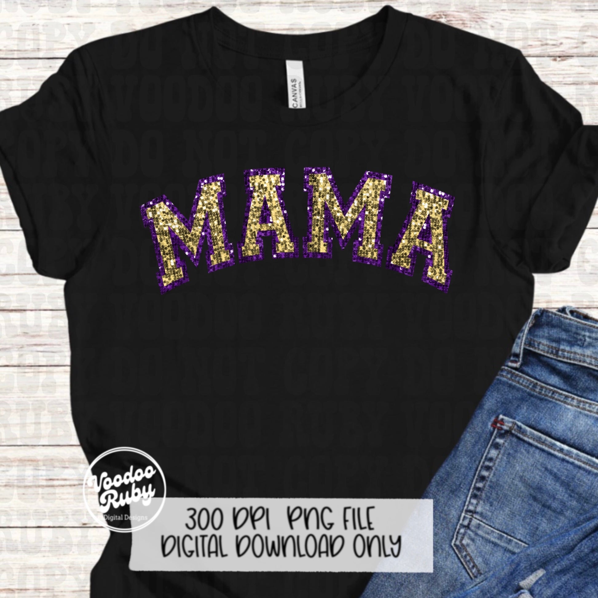 Sequin Mama PNG Design Faux Embroidery PNG Hand Drawn Digital Download Faux Sequins Mom png Printable Clip Art Faux Applique DTF