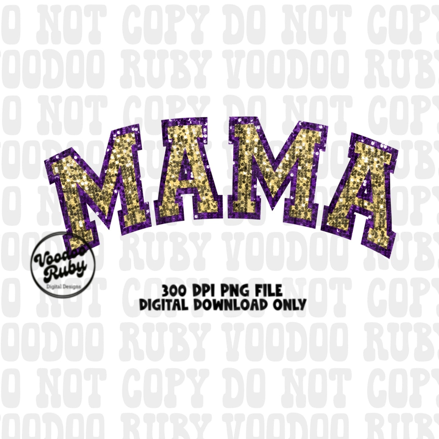 Sequin Mama PNG Design Faux Embroidery PNG Hand Drawn Digital Download Faux Sequins Mom png Printable Clip Art Faux Applique DTF