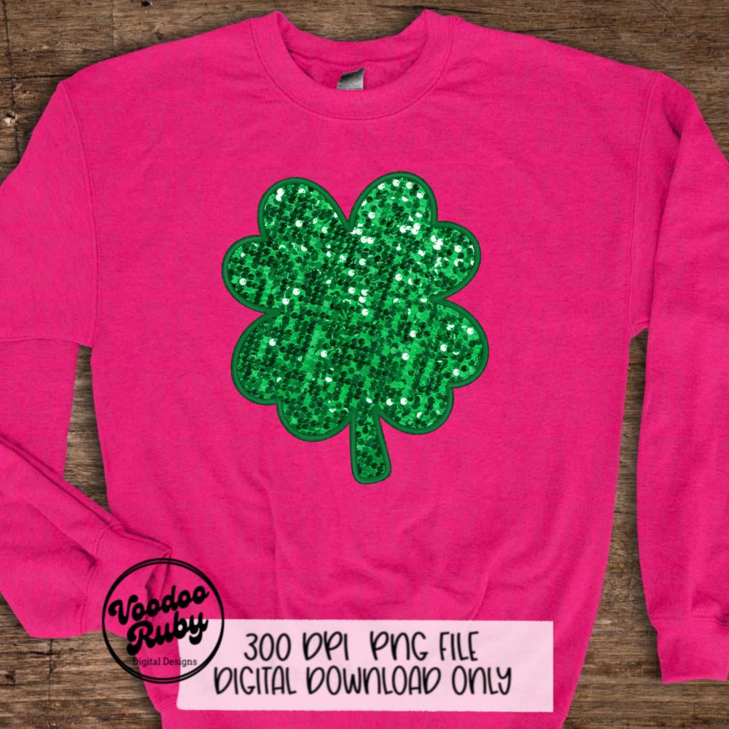 St Patrick’s Day PNG Design Lucky Sequin Shamrock PNG Faux embroidery png Pinch Sublimation Green St Patrick’s Day DTF Printable