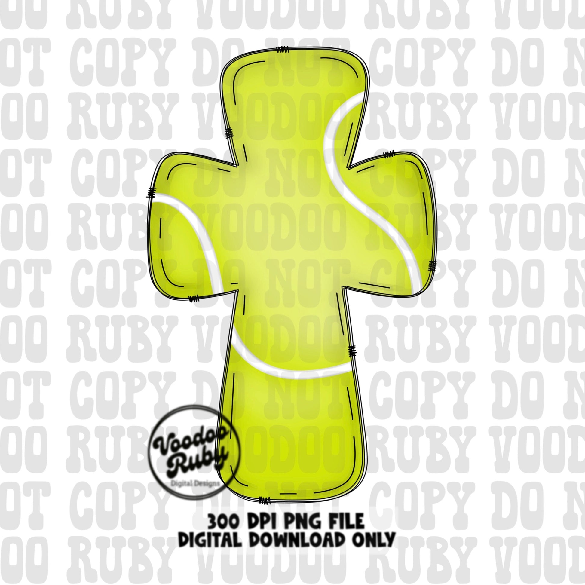 Christian Tennis PNG Design: Hand Drawn Sports Clip Art (Digital Download