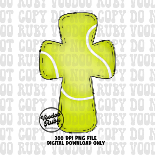 Christian Tennis PNG Design: Hand Drawn Sports Clip Art (Digital Download