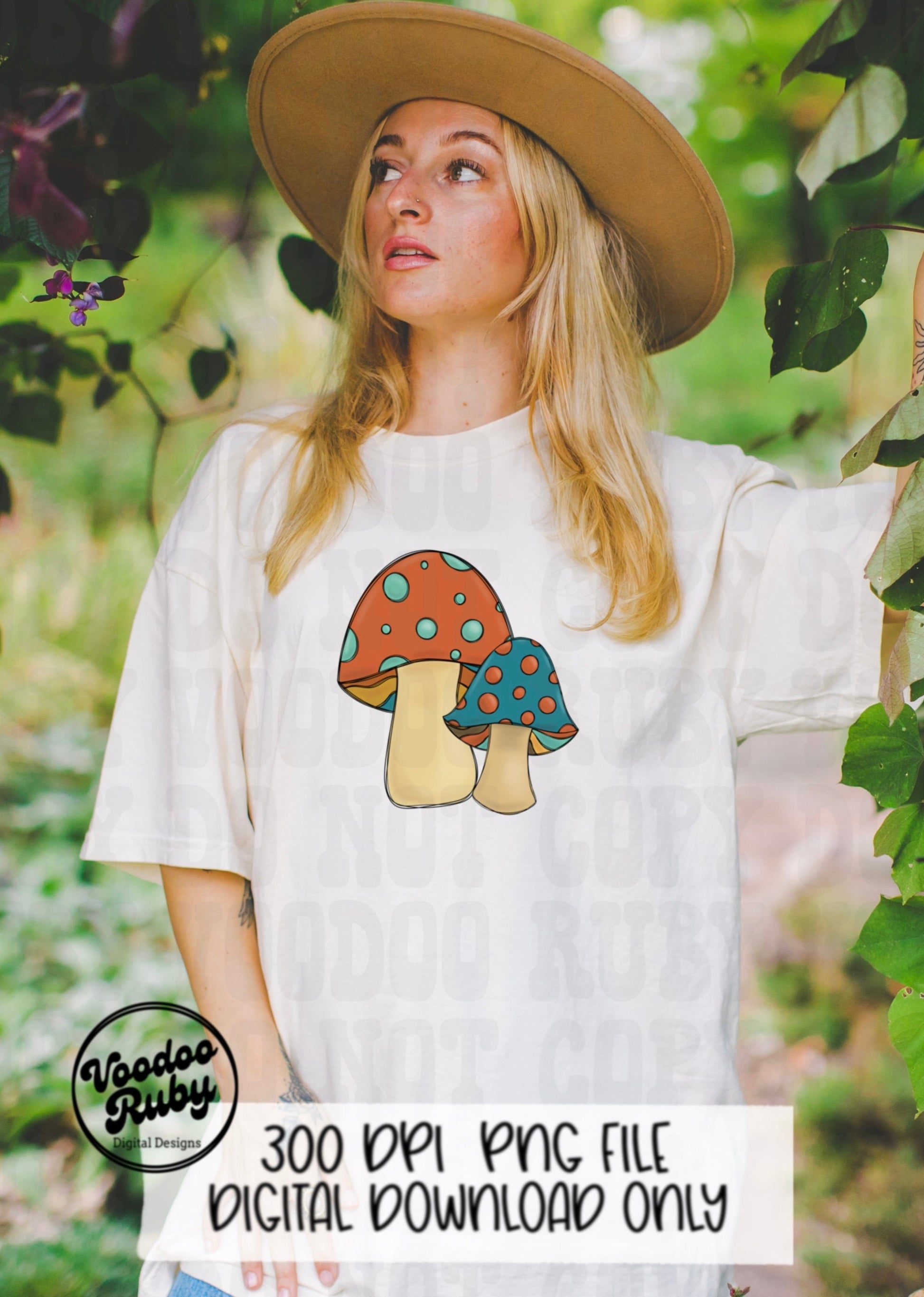 Mushroom Design PNG Sublimation Mushroom PNG Hand Drawn Digital Design Cottagecore Hippie PNG Plant Dtf Mushroom Clip Art Vintage Mushroom