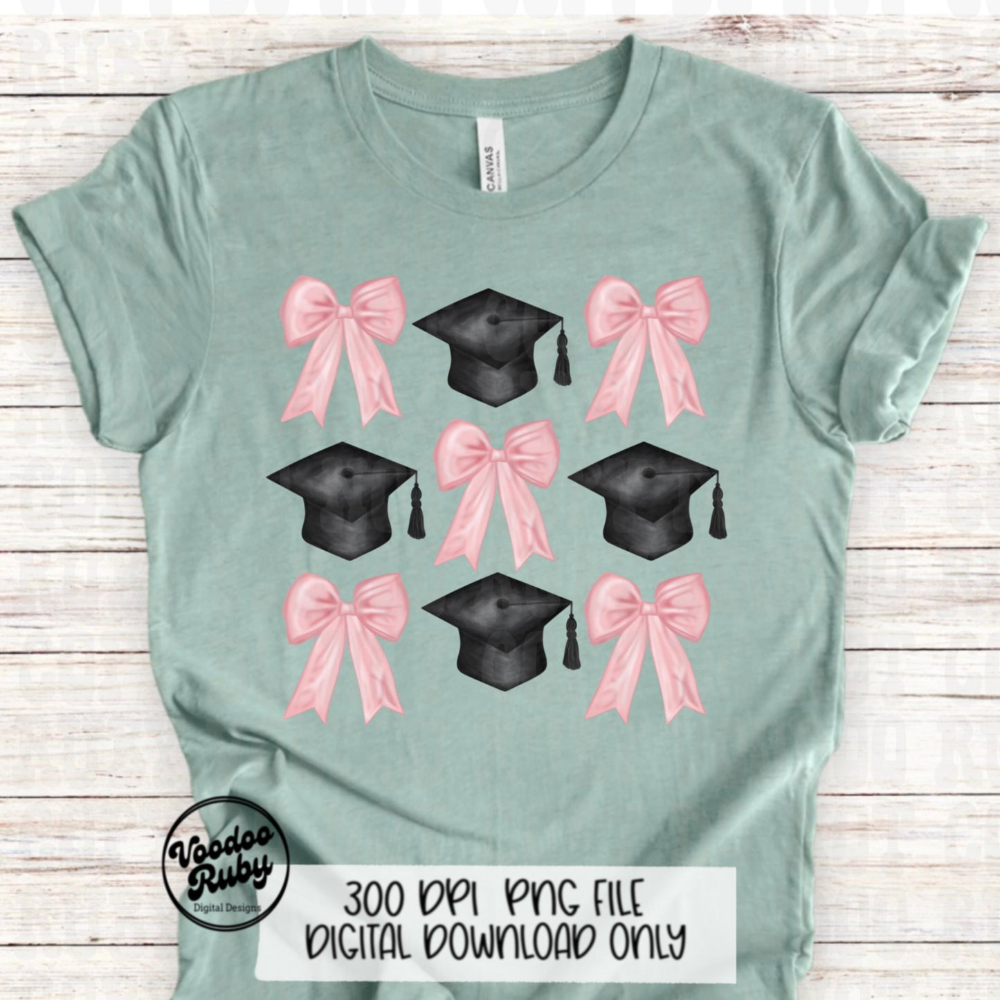 Coquette Graduation PNG Sublimation Design Hand Drawn Digital Download Pink Bow PNG Graduation Clip Art Class of 2024 Png Coquette dtf