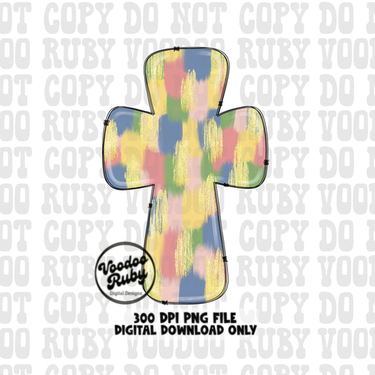 Christian Cross Jesus PNG Design Christian Cross Sublimation Hand Drawn Digital Download Christian Cross DTF Blank Cross Jesus Clip Art