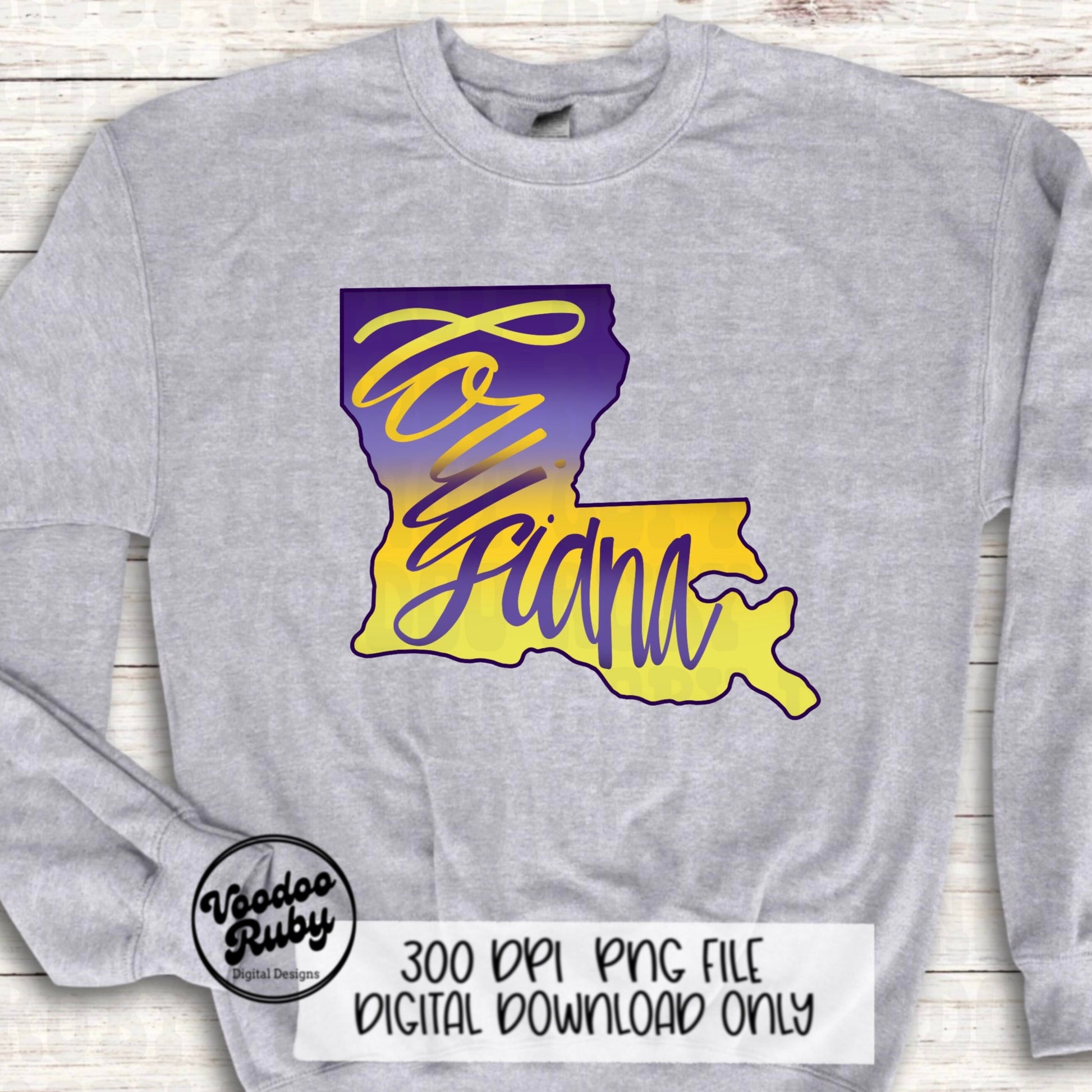 Louisiana PNG Design Hand Drawn Digital Download Sublimation Cajun png Louisiana DTF Printable Clip Art