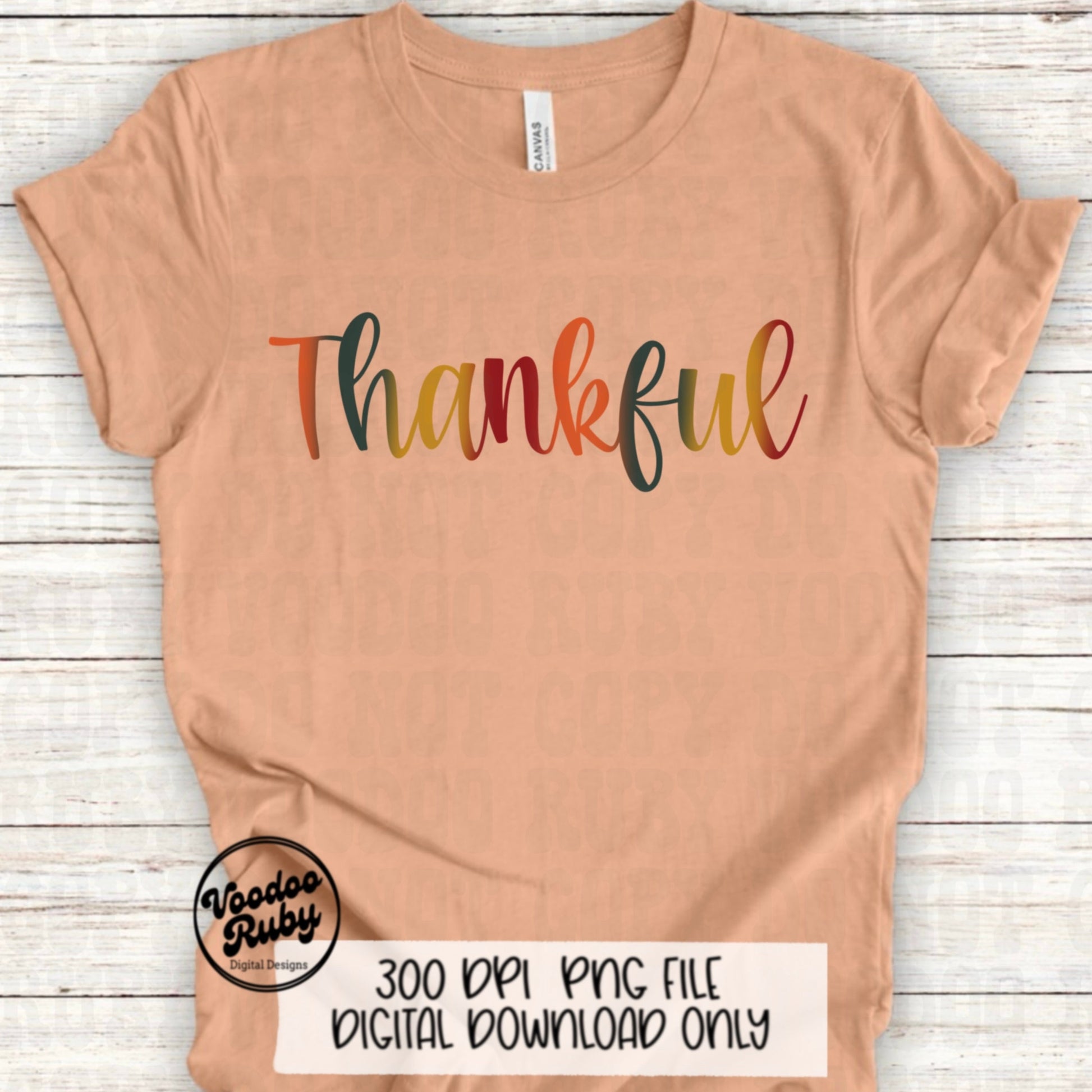 Thankful PNG Design Digital Download Sublimation Retro Thanksgiving PNG Fall Thankful DTF Printable