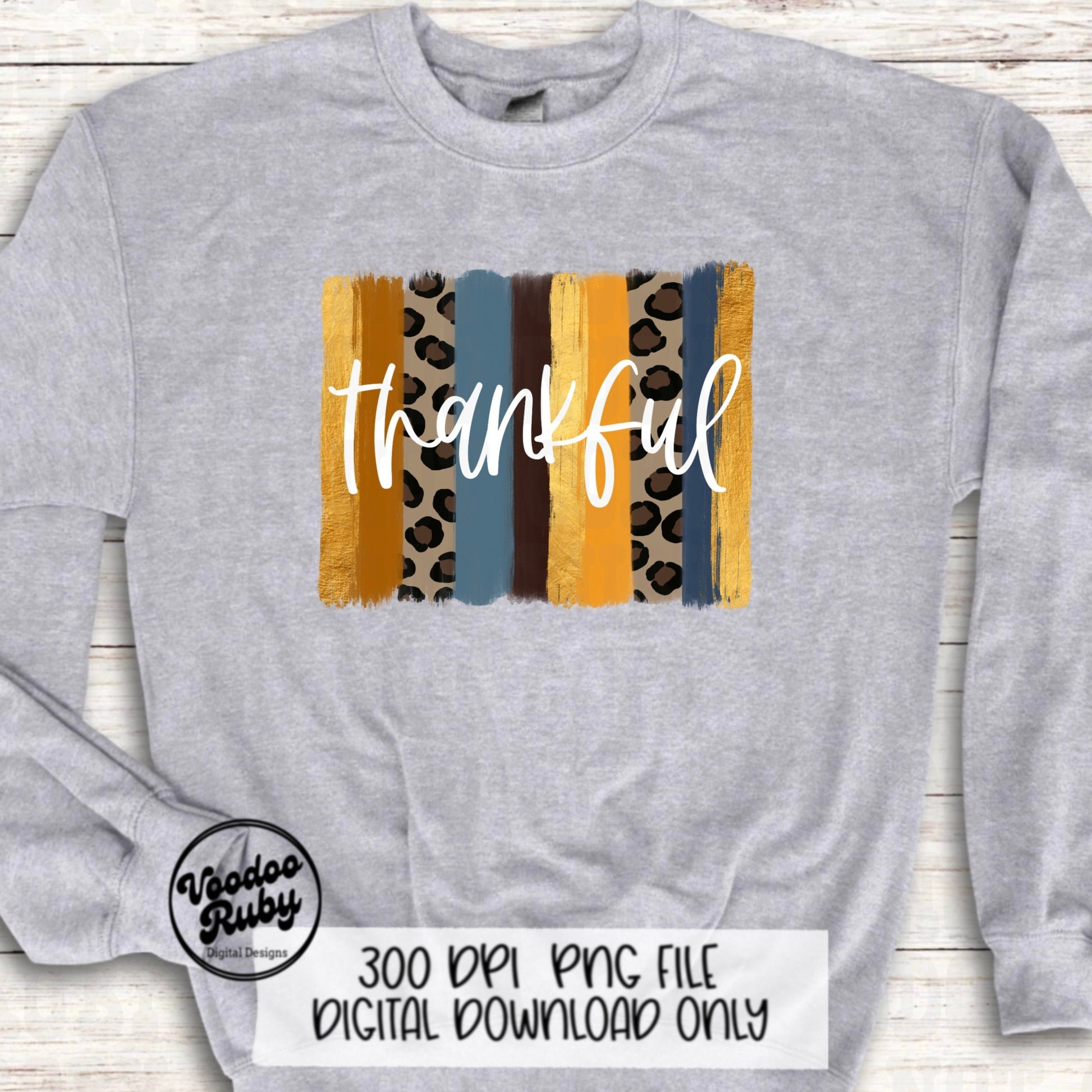 Thankful PNG Design Thanksgiving PNG Digital Download Fall Leopard PNG Thankful dtf Printable Thanksgiving Sublimation Fall Clip Art