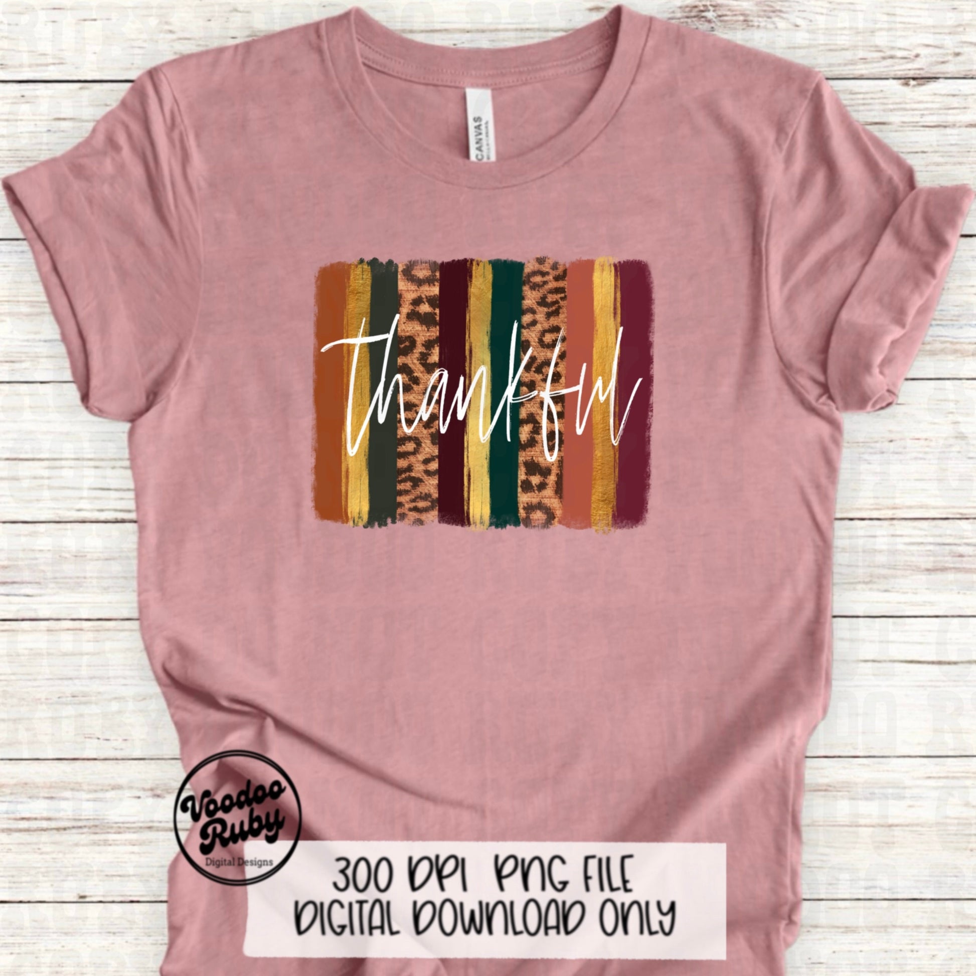 Thankful PNG Design Thanksgiving PNG Digital Download Fall Leopard PNG Thankful dtf Printable Thanksgiving Sublimation Fall Clip Art