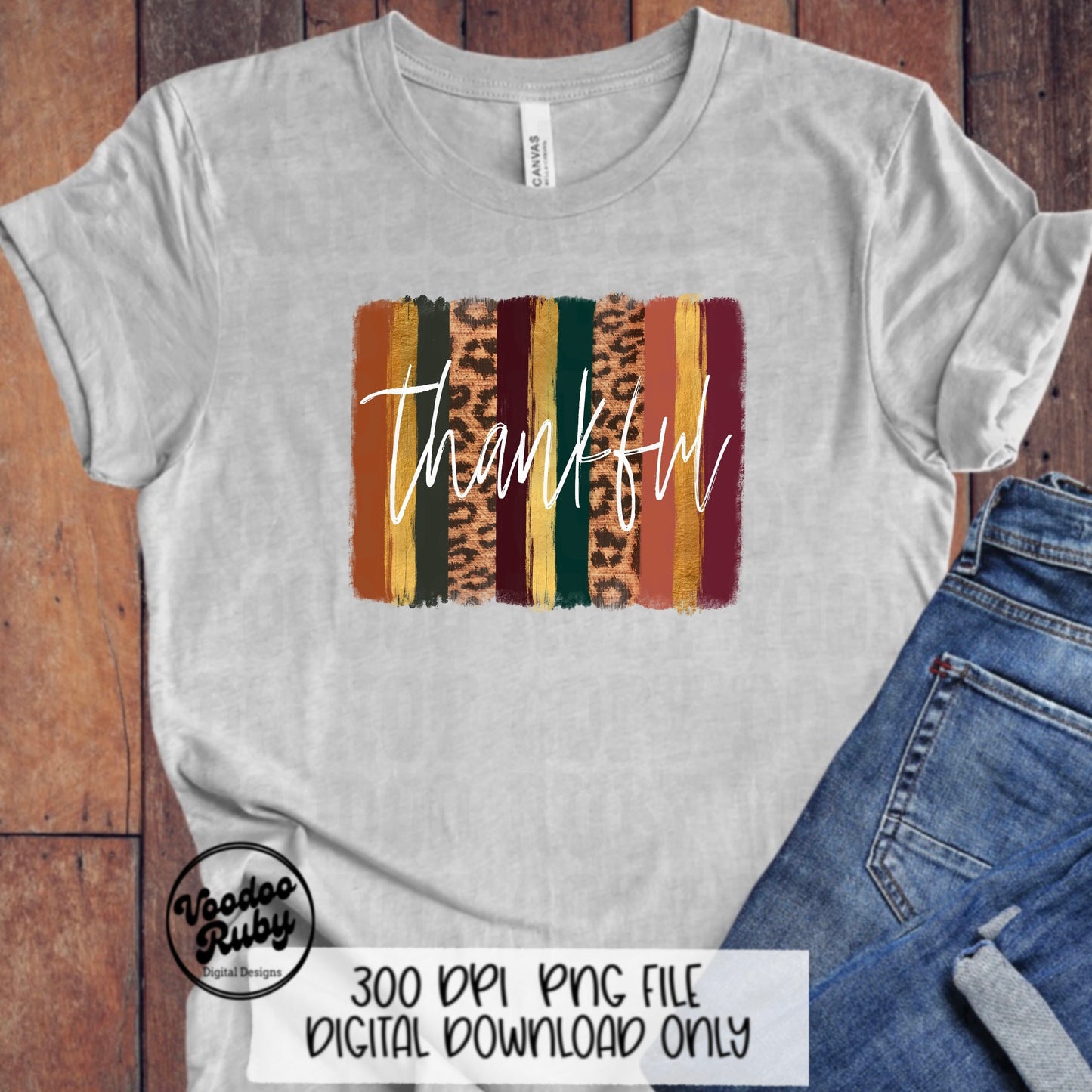 Thankful PNG Design Thanksgiving PNG Digital Download Fall Leopard PNG Thankful dtf Printable Thanksgiving Sublimation Fall Clip Art