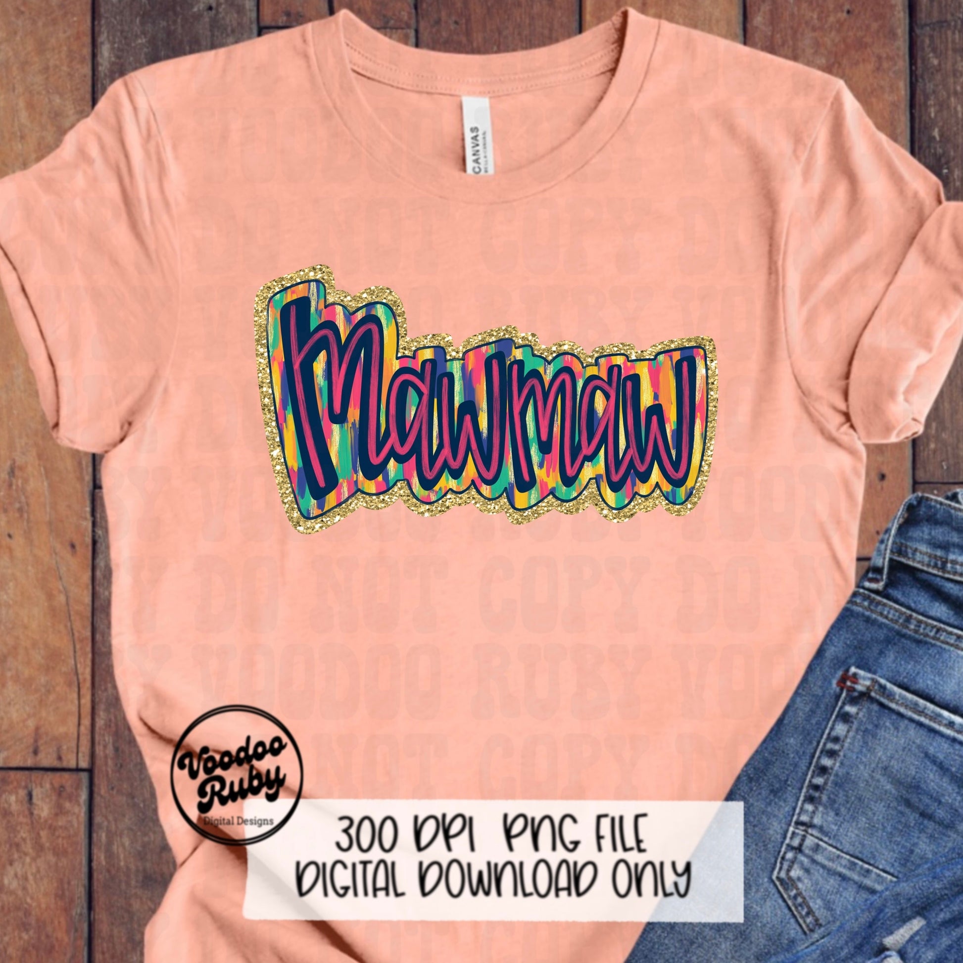 Glitter Mawmaw PNG Sublimation Design Hand Drawn Digital Download Summer PNG Mawmaw Clip Art Mom dtf Printable