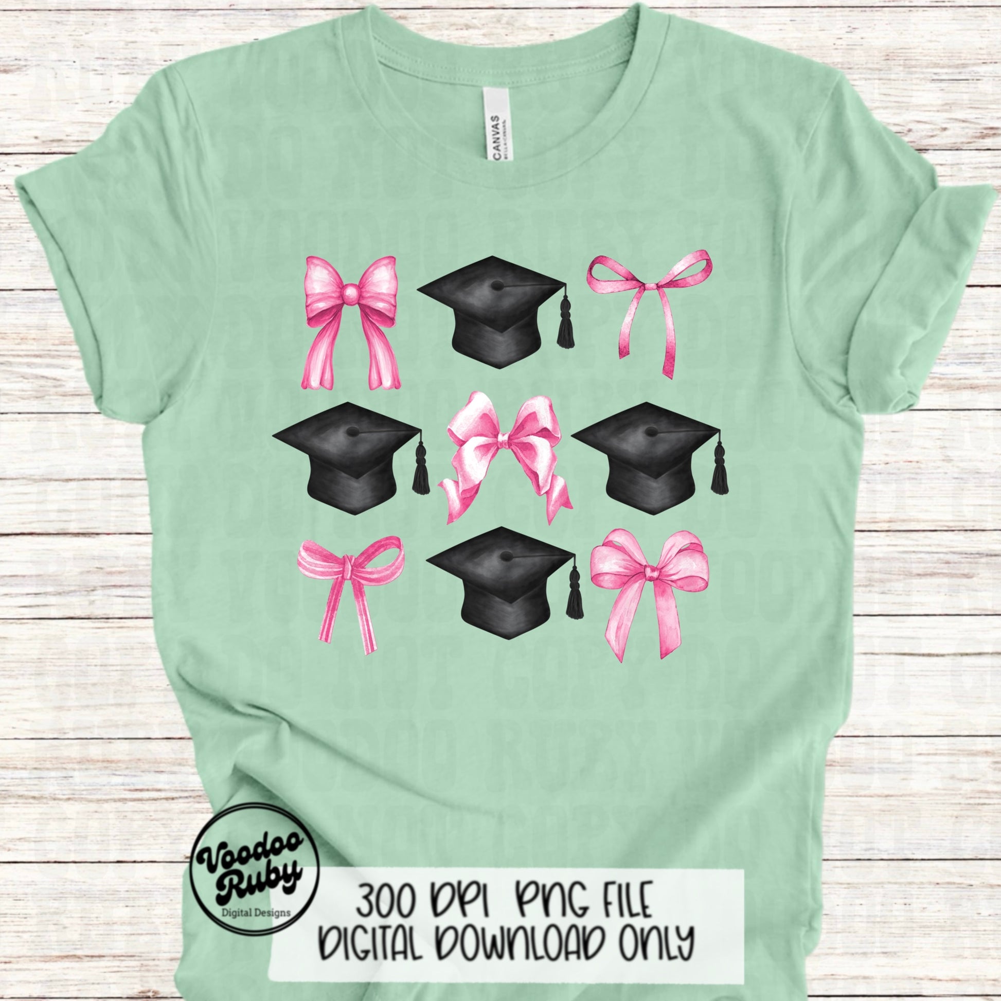 Coquette Graduation PNG Sublimation Design Hand Drawn Digital Download Pink Bow PNG Graduation Clip Art Class of 2024 Png Coquette dtf