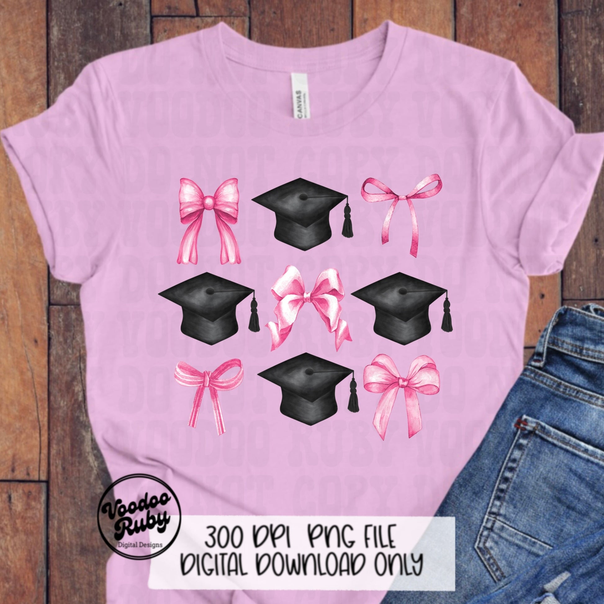 Coquette Graduation PNG Sublimation Design Hand Drawn Digital Download Pink Bow PNG Graduation Clip Art Class of 2024 Png Coquette dtf