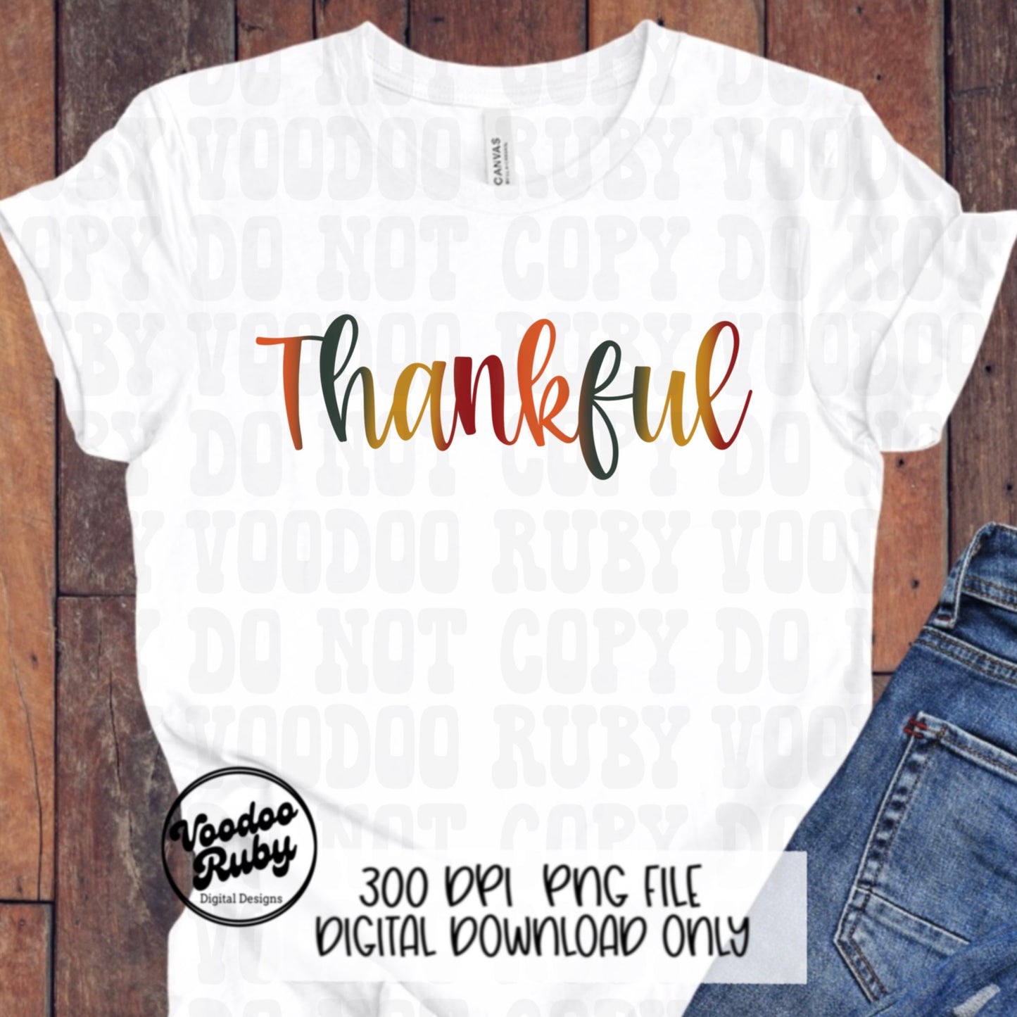 Thankful PNG Design Digital Download Sublimation Retro Thanksgiving PNG Fall Thankful DTF Printable