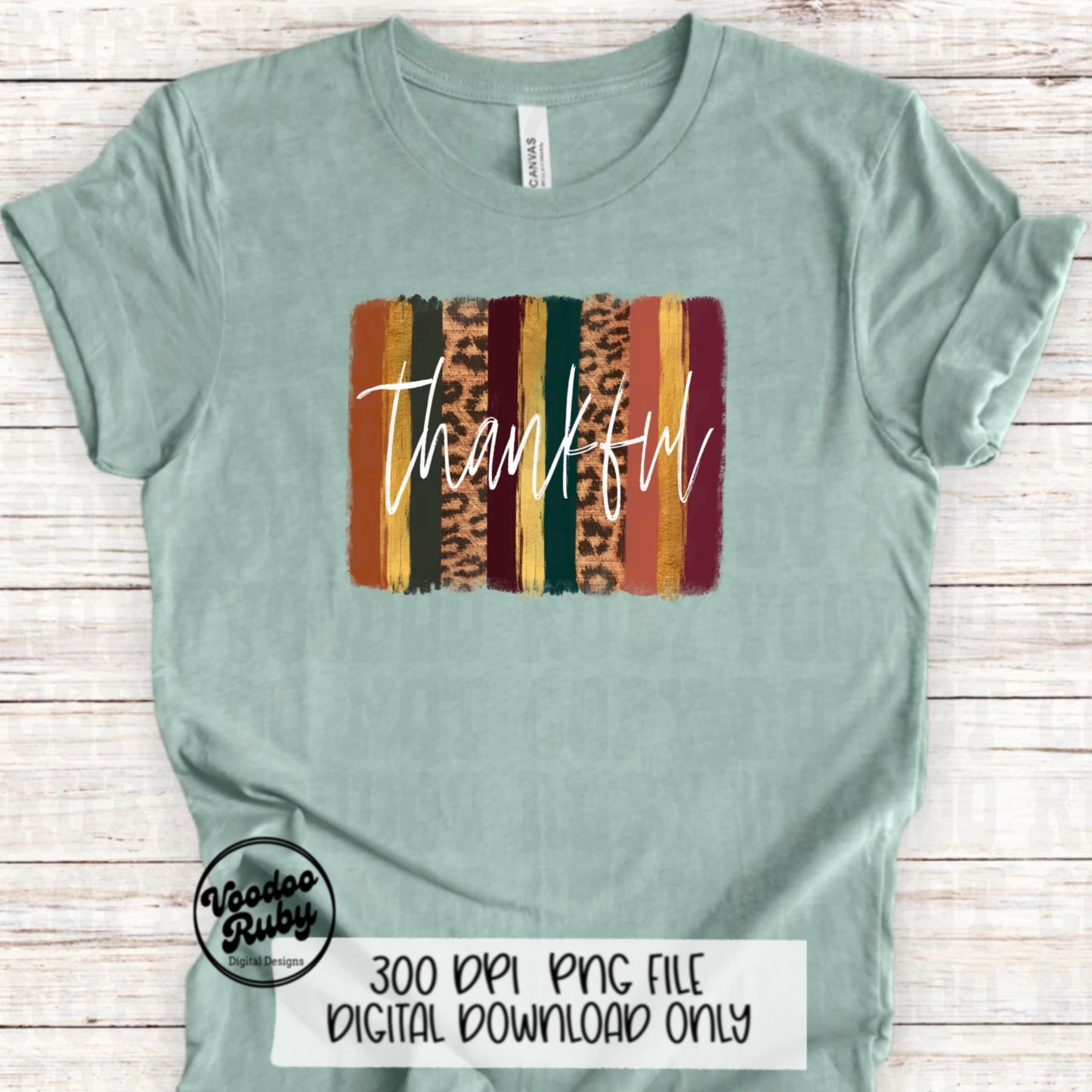 Thankful PNG Design Thanksgiving PNG Digital Download Fall Leopard PNG Thankful dtf Printable Thanksgiving Sublimation Fall Clip Art