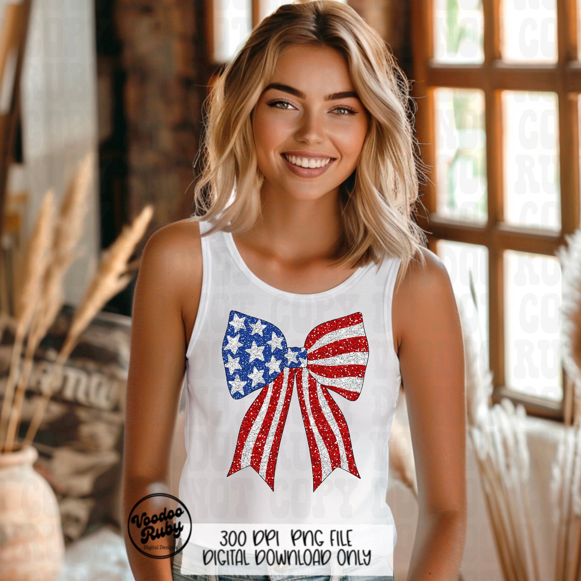 4th of July Glitter Coquette Bow PNG Sublimation Design Hand Drawn Digital Download Patriotic PNG Summer PNG American Flag dtf Printable