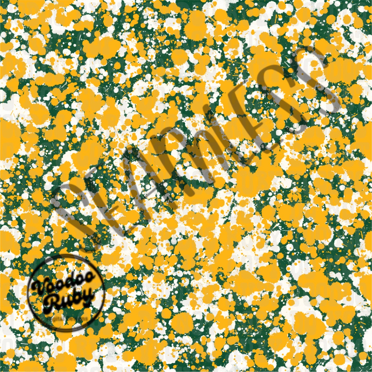 Seamless Green Yellow Gold Splatter PNG Design Sublimation Hand Drawn Digital Download Tumbler png Digital Paper Bundle DTF Printable