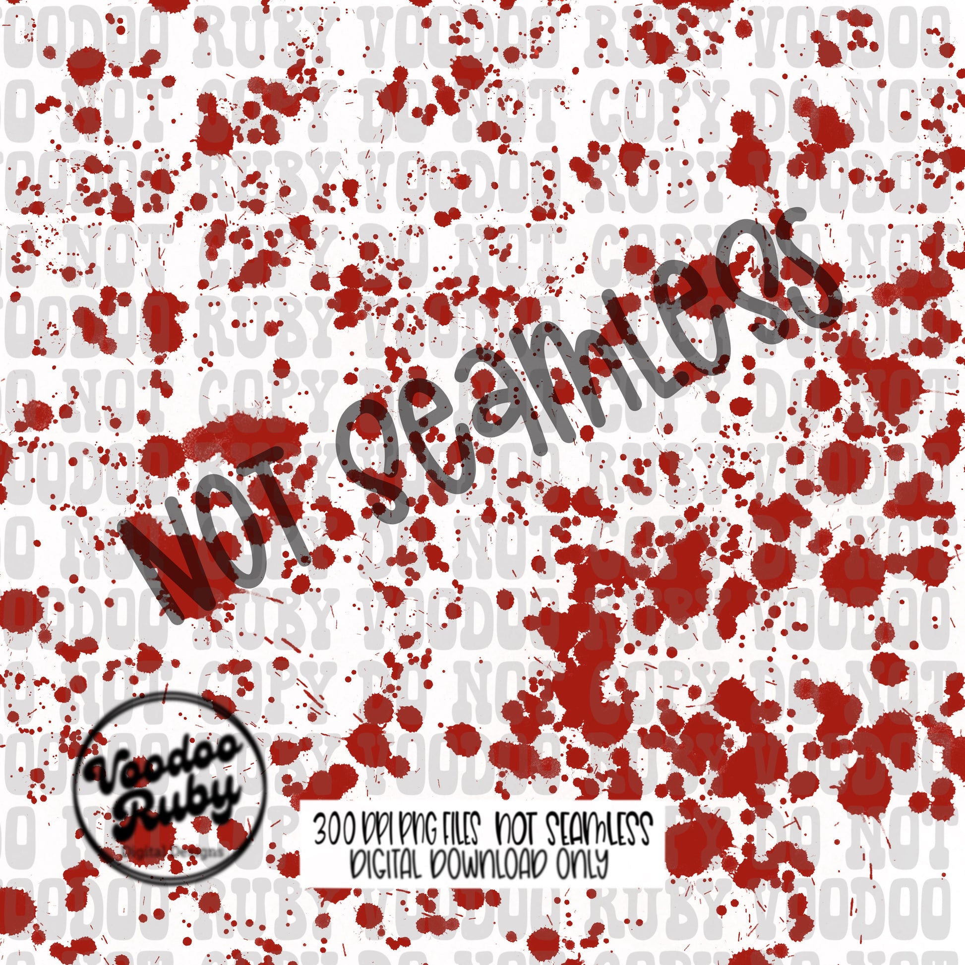 Blood Splatter PNG Design Bundle Sublimation Hand Drawn Digital Download Crime Show PNG Printable Red Splatter Paint Clip Art
