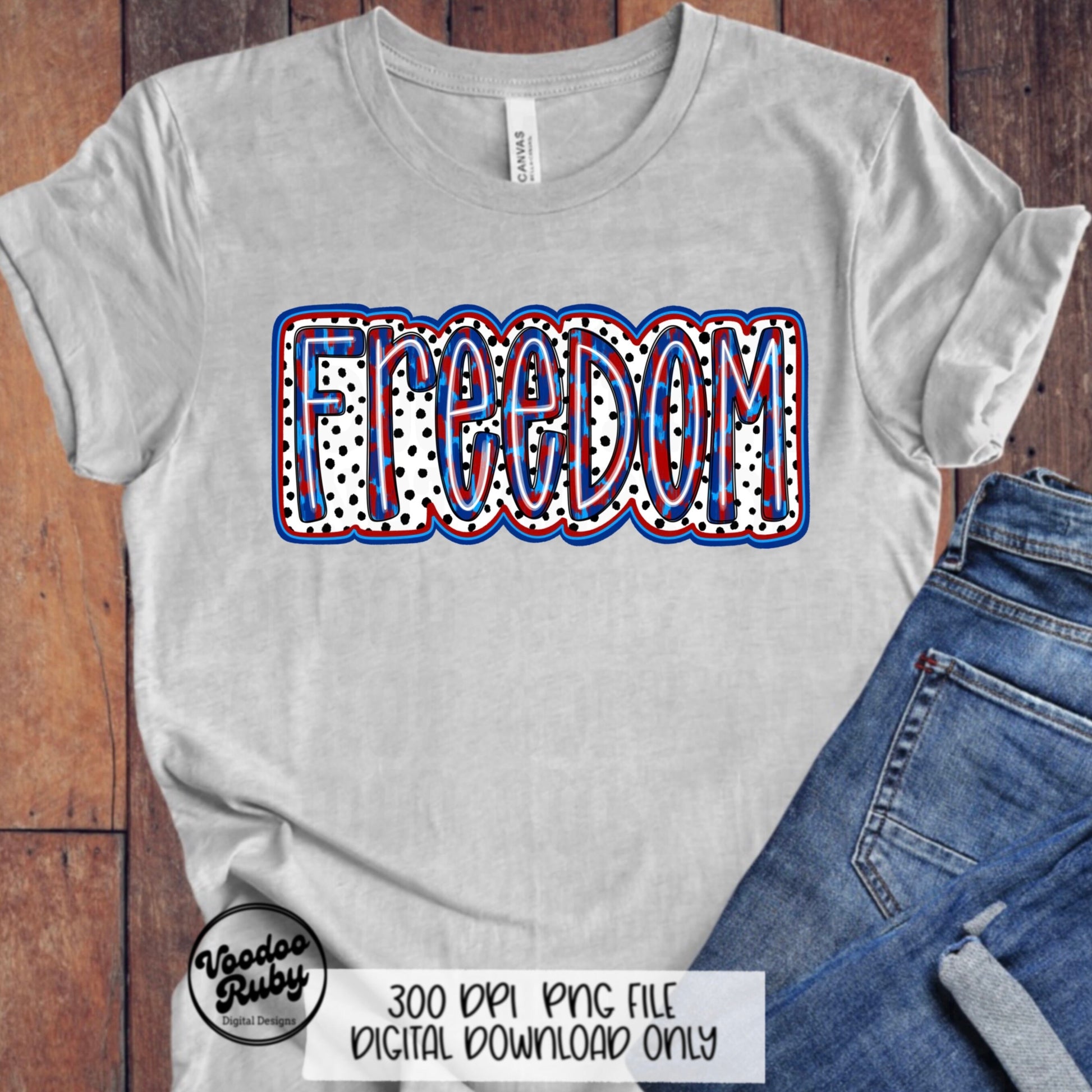 4th of July Freedom PNG Sublimation Design Dalmatian Hand Drawn Digital Download Summer PNG Freedom Dalmatian American dtf Printable