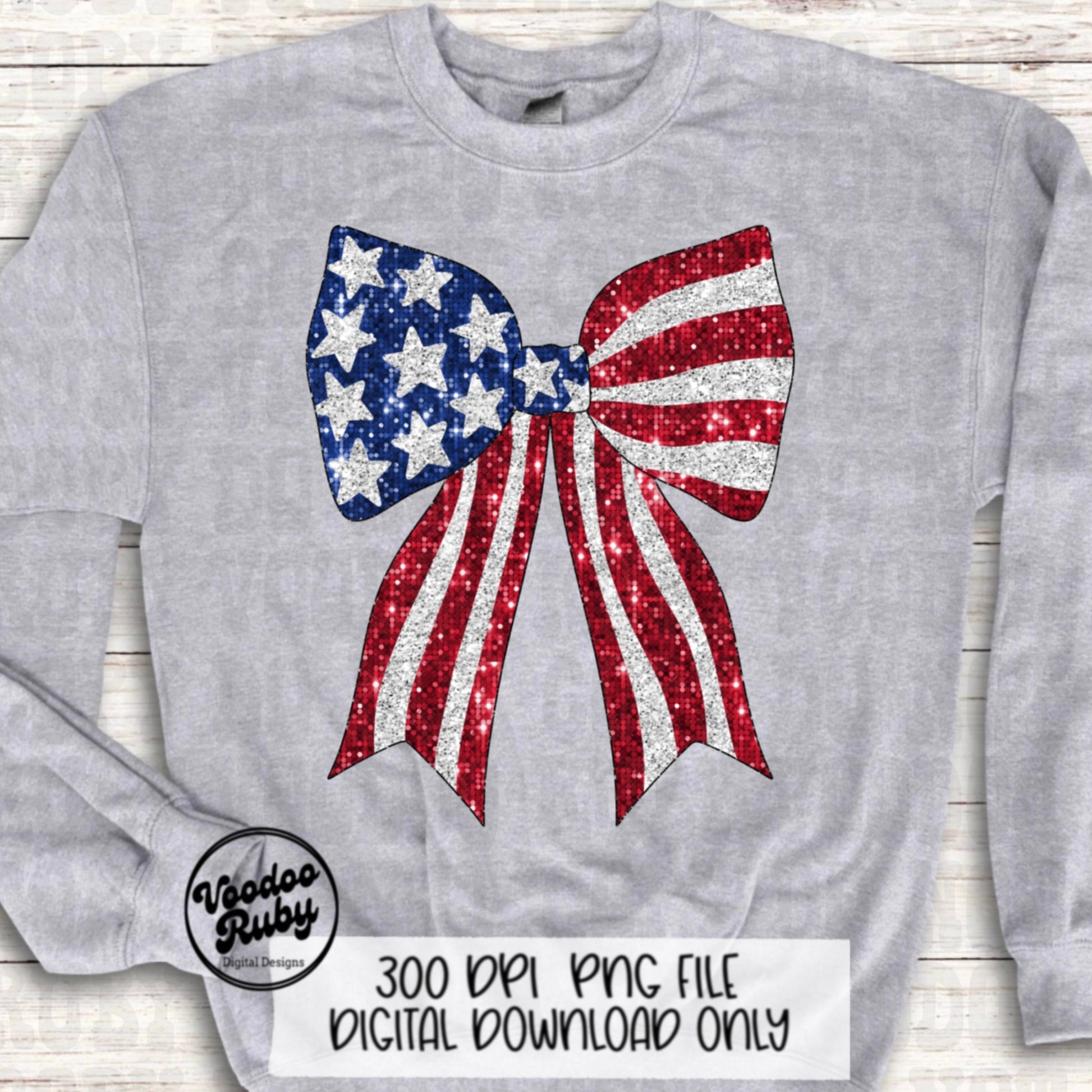 4th of July Sequin Coquette Bow PNG Sublimation Design Hand Drawn Digital Download Glitter Patriotic PNG Summer PNG American dtf Printable