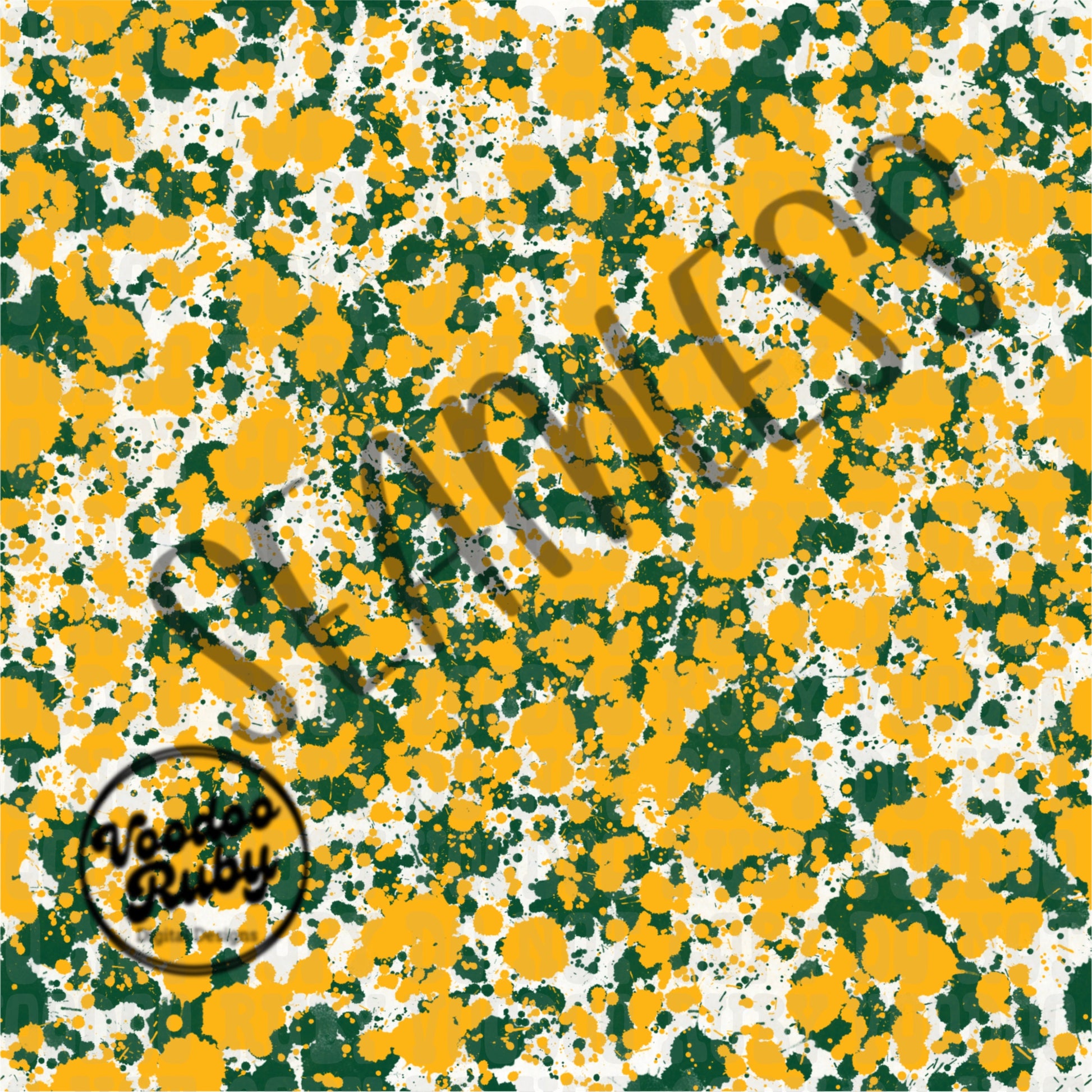 Seamless Green Yellow Gold Splatter PNG Design Sublimation Hand Drawn Digital Download Tumbler png Digital Paper Bundle DTF Printable