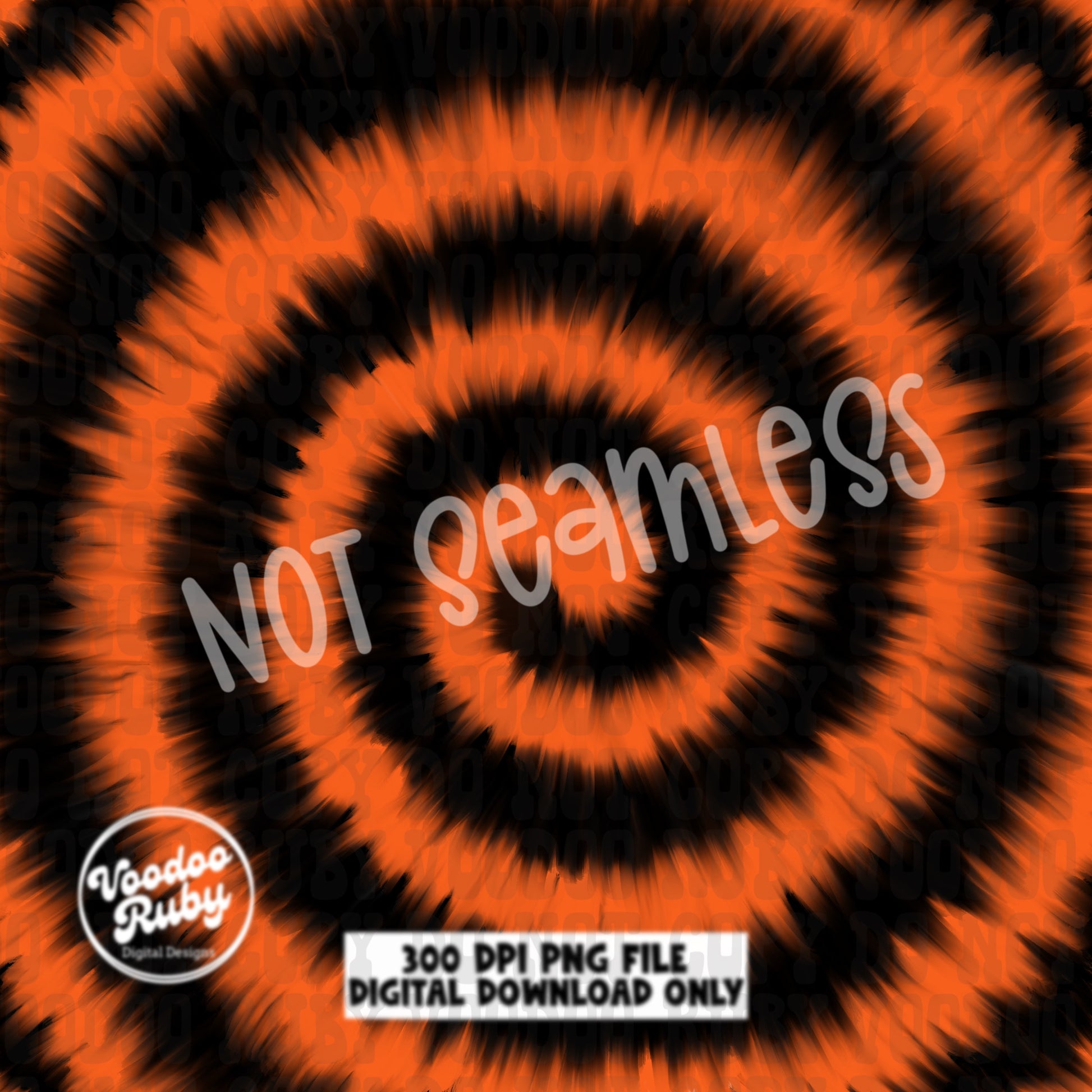 Orange and Black Tie Dye Digital Paper PNG | Sublimation | Hand Drawn Digital Download | Printable | Clip Art