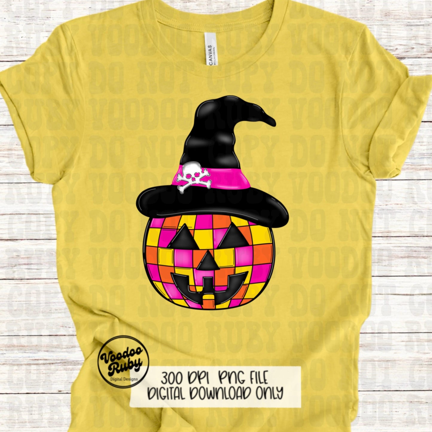 Halloween Disco Ball Pumpkin PNG Design Halloween Sublimation Hand Drawn Digital Download Pumpkin Witch Trendy DTF Halloween Clip Art