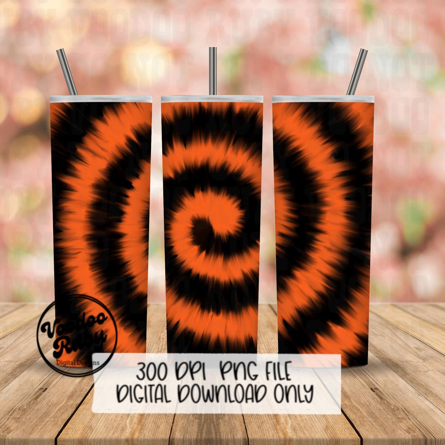 Orange and Black Tie Dye Digital Paper PNG | Sublimation | Hand Drawn Digital Download | Printable | Clip Art