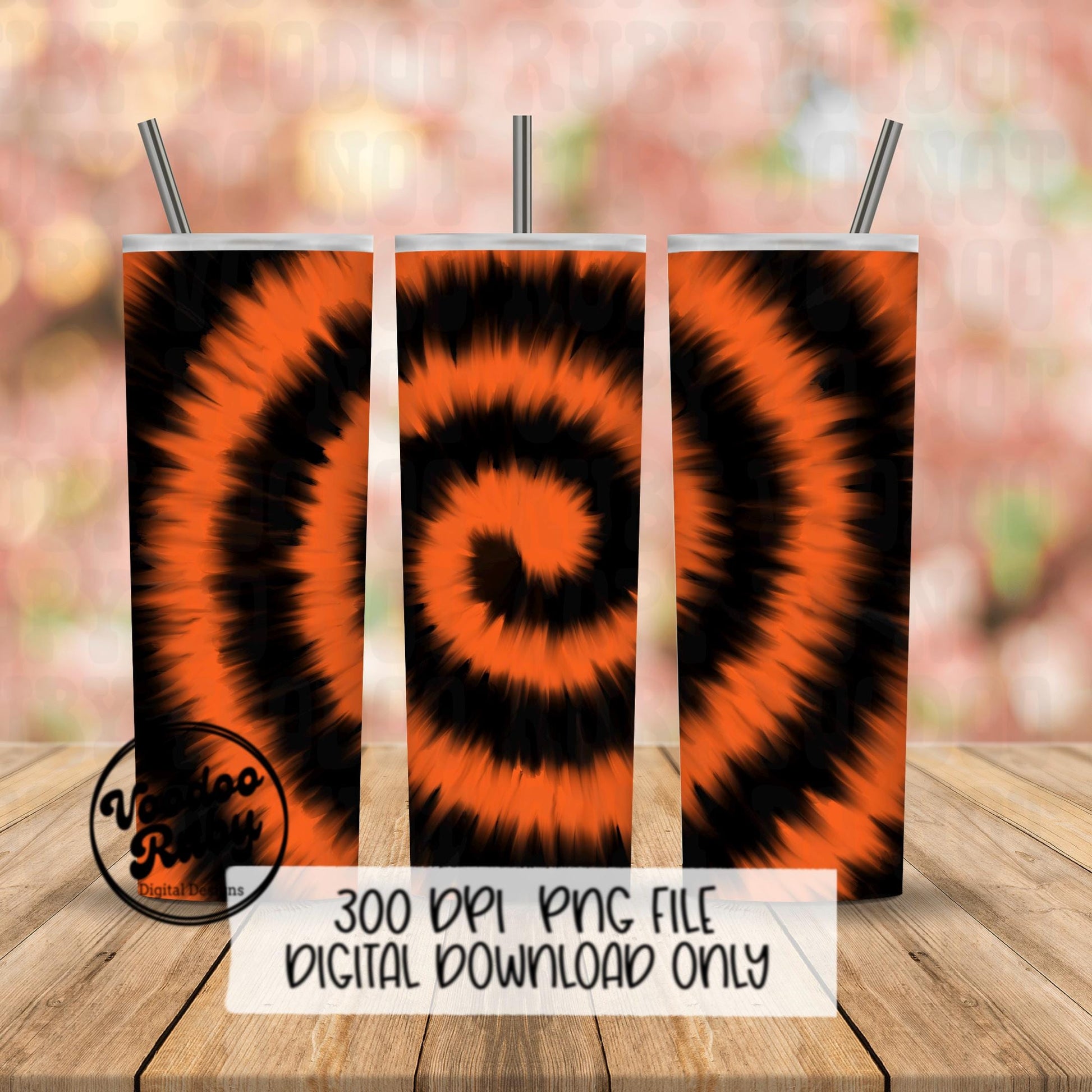 Orange and Black Tie Dye Digital Paper PNG | Sublimation | Hand Drawn Digital Download | Printable | Clip Art