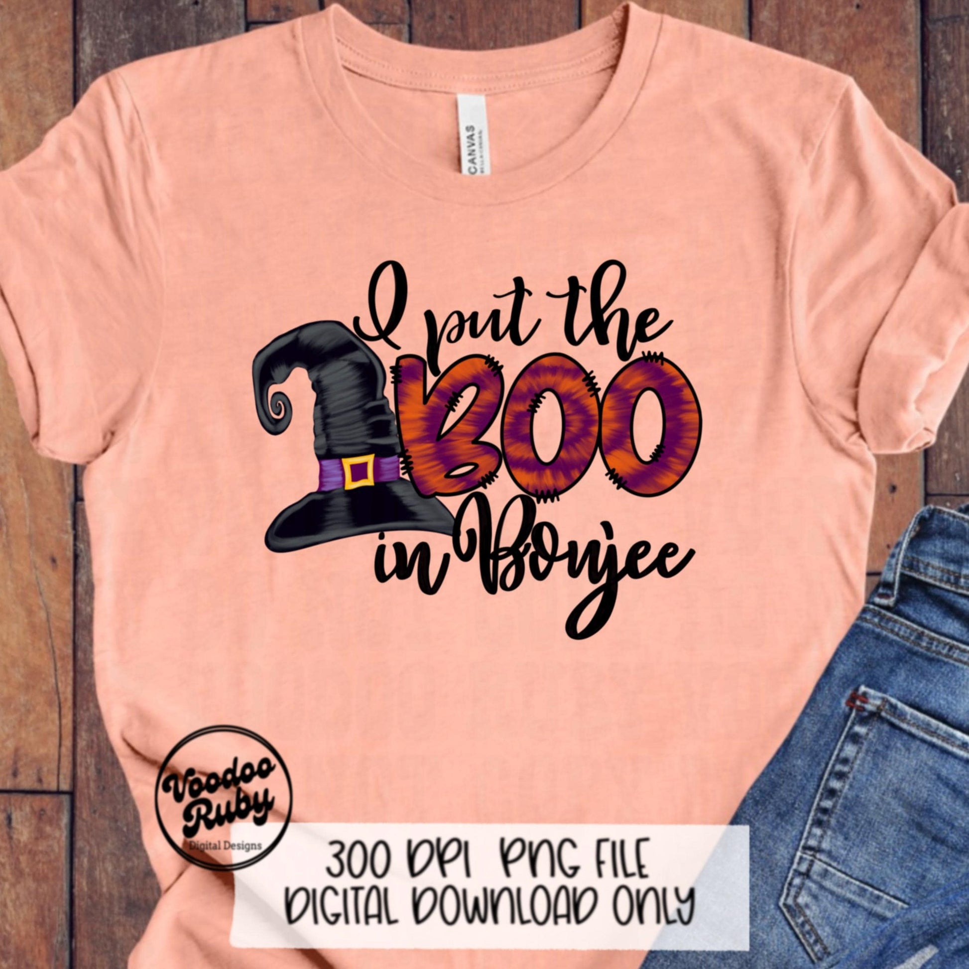 Boo in Boujee PNG Design Doodle Letters Halloween Sublimation PNG Design Hand Drawn Witch png Digital Download Halloween DTF Printable