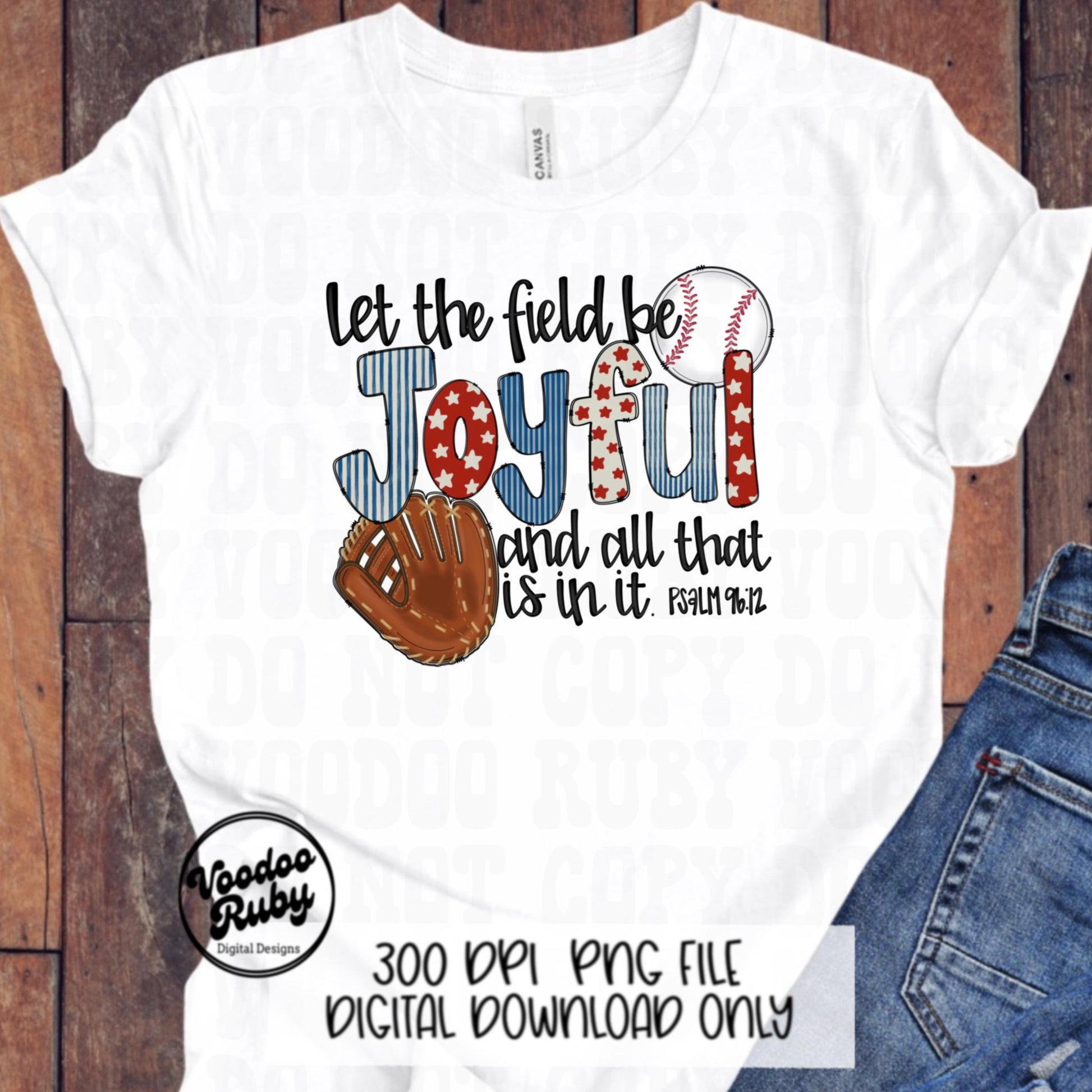 Baseball PNG Design Sublimation Hand Drawn Digital Download Let The Field Be Joyful Baseball Glove Baseball Doodle Letters DTF Printable