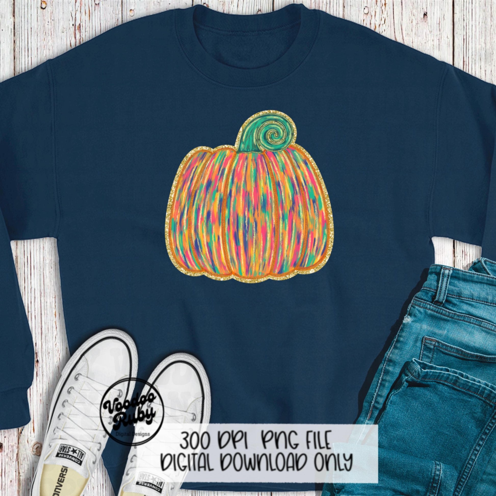 Painted Gold Glitter Pumpkin PNG Design Sublimation Hand Drawn Digital Download Fall Pumpkin DTF Thanksgiving Bright Glitter Pumpkin PNG