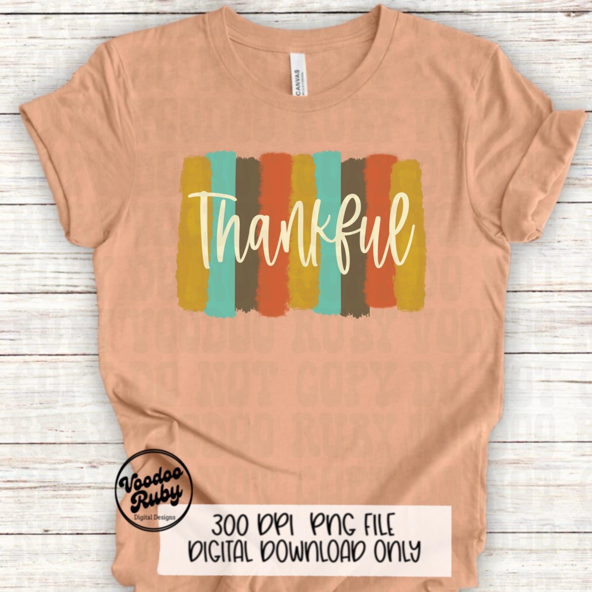 Thankful PNG Design Hand Drawn Digital Download Thanksgiving PNG Sublimation Thankful DTF Printable Vintage Fall png