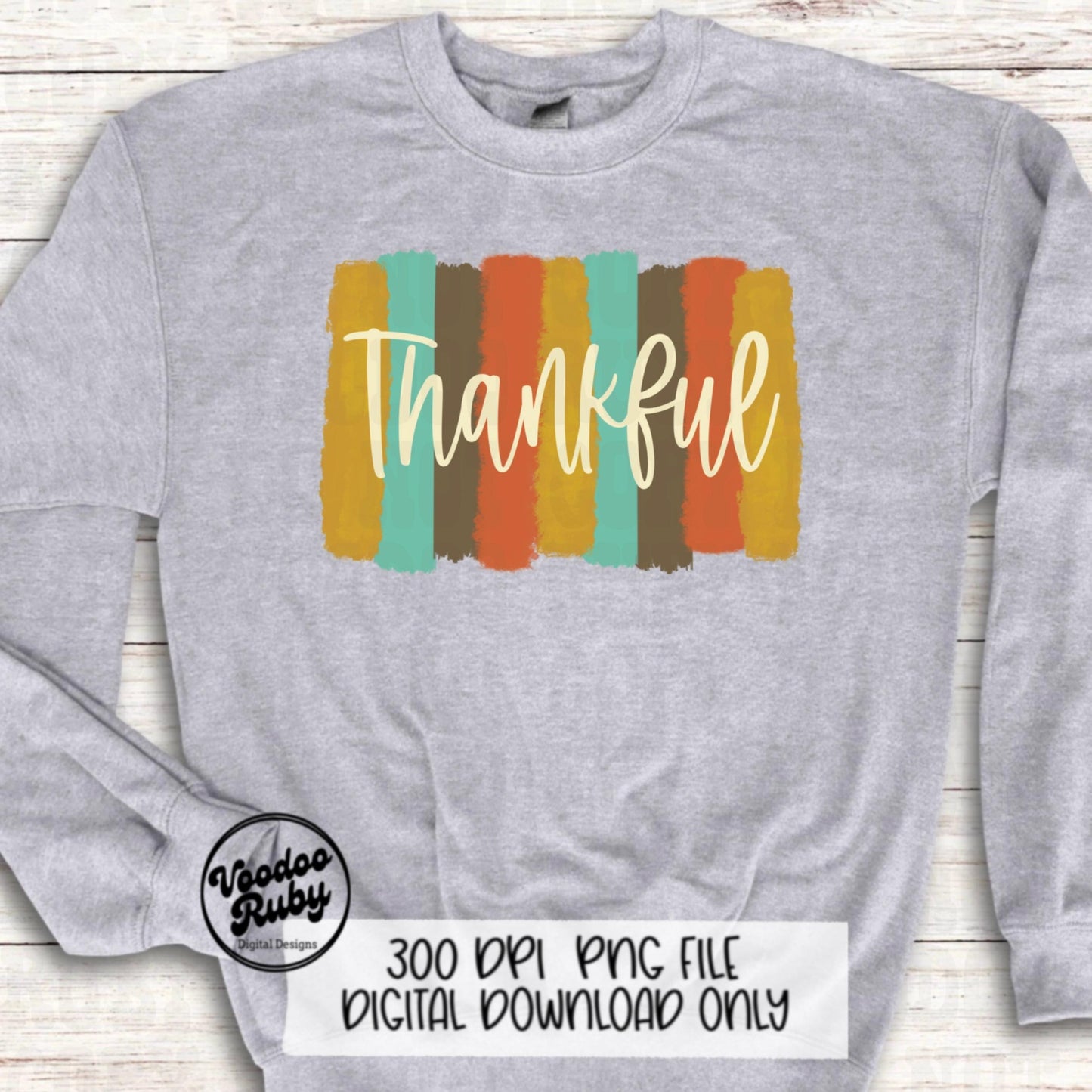 Thankful PNG Design Hand Drawn Digital Download Thanksgiving PNG Sublimation Thankful DTF Printable Vintage Fall png