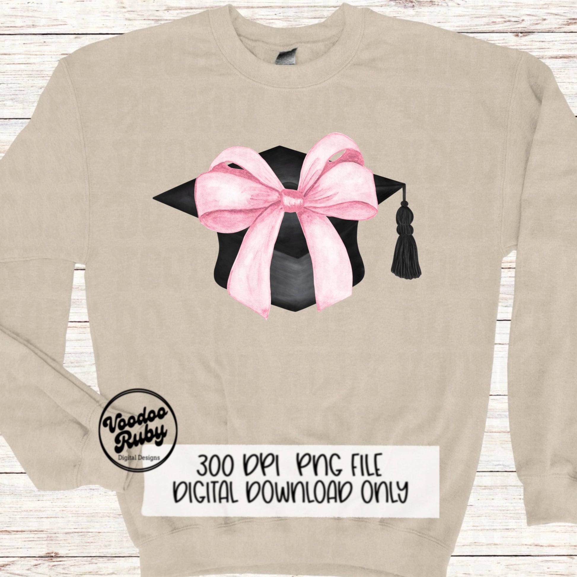 Coquette Graduation PNG Sublimation Design Hand Drawn Digital Download Pink Bow PNG Graduation Clip Art Class of 2024 Png Coquette dtf