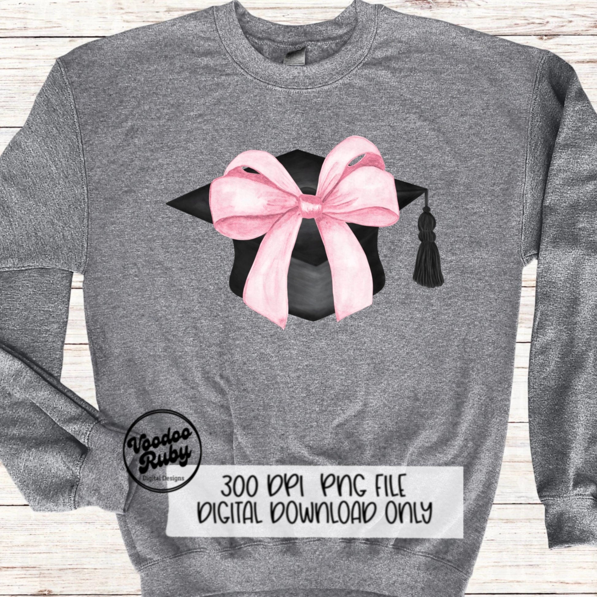 Coquette Graduation PNG Sublimation Design Hand Drawn Digital Download Pink Bow PNG Graduation Clip Art Class of 2024 Png Coquette dtf