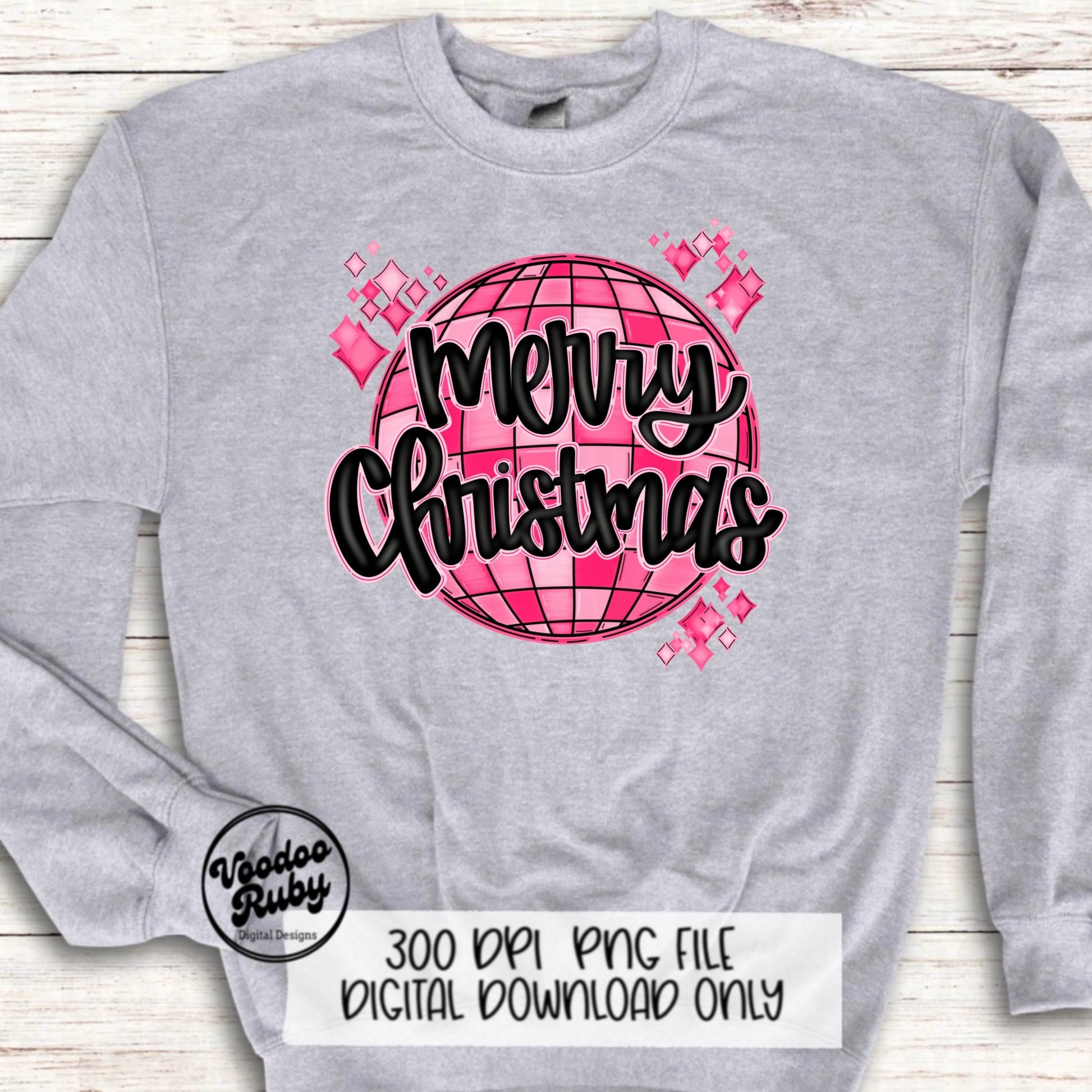 Pink Christmas PNG Disco Ball Design Sublimation Digital Download Retro Merry Christmas DTF Pink Merry Christmas Mirror Ball PNG
