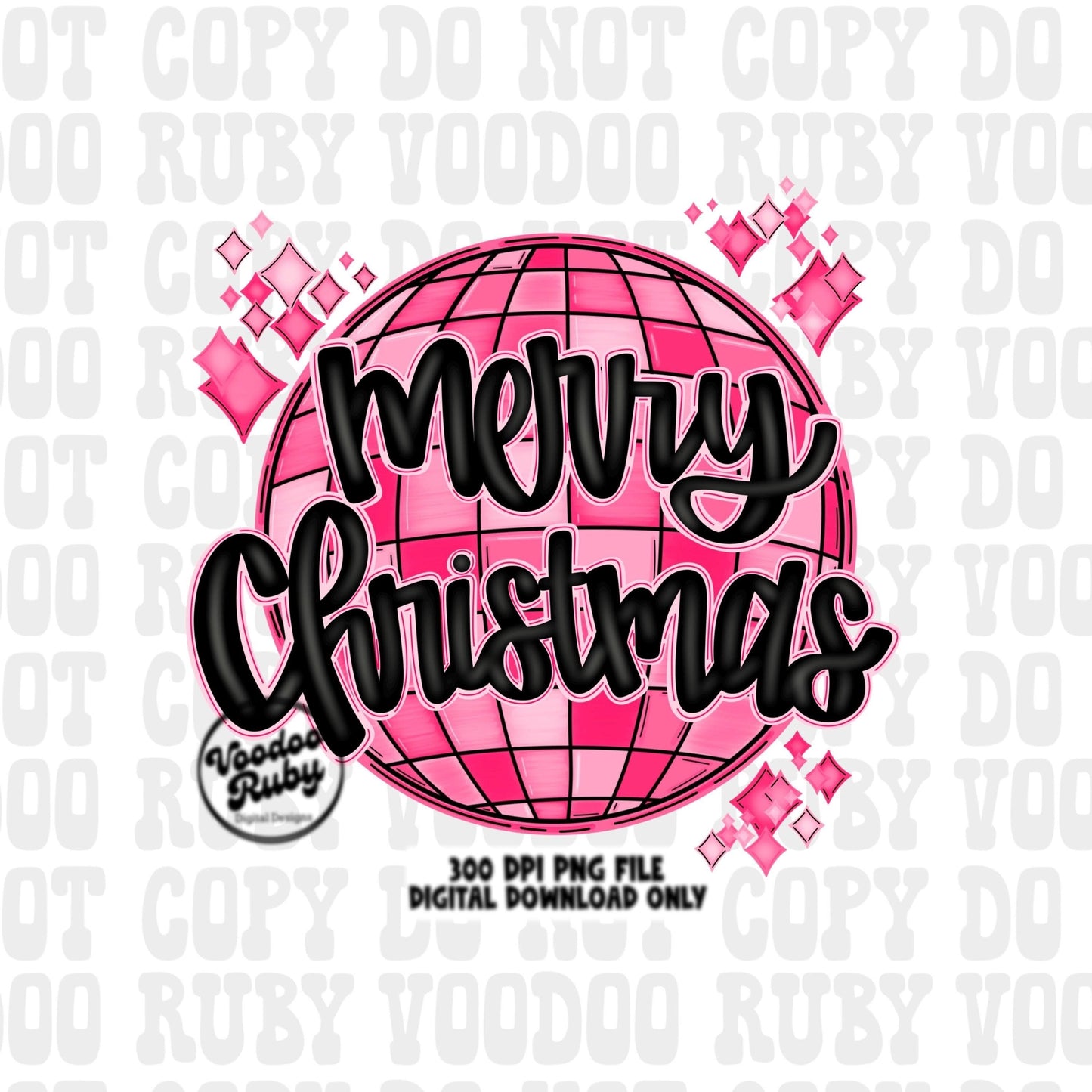 Pink Christmas PNG Disco Ball Design Sublimation Digital Download Retro Merry Christmas DTF Pink Merry Christmas Mirror Ball PNG