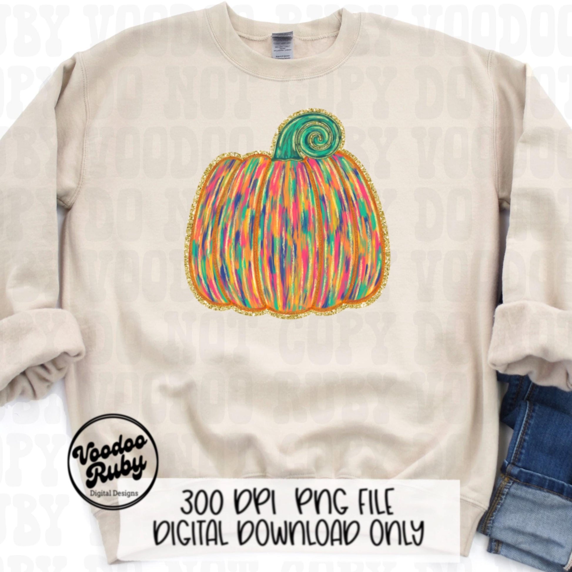 Painted Gold Glitter Pumpkin PNG Design Sublimation Hand Drawn Digital Download Fall Pumpkin DTF Thanksgiving Bright Glitter Pumpkin PNG