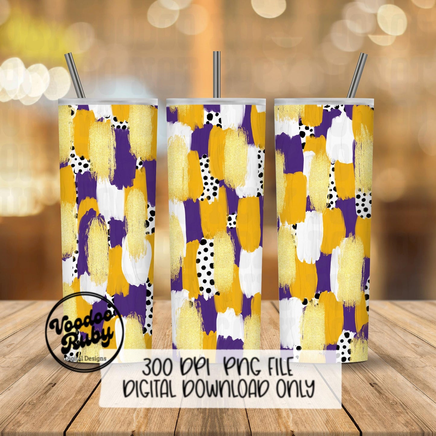 Purple Gold Brushstroke Background PNG Sublimation Digital Paper Hand Drawn Digital Download Football Brush Strokes DTF Messy Paint Mascots