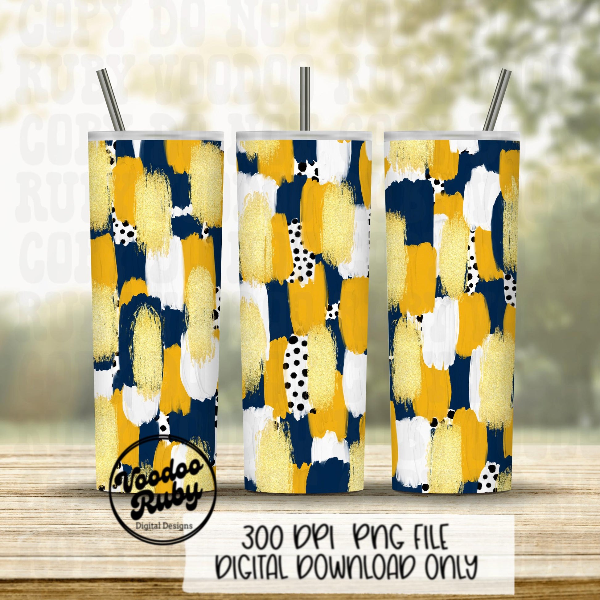 Navy Blue Gold Brushstroke Background PNG Sublimation Digital Paper Hand Drawn Digital Download Football Brush Strokes Messy Paint Mascots