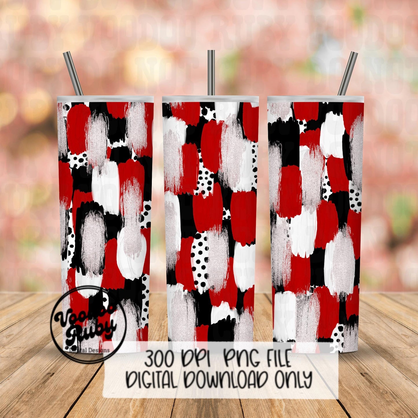 Red and Black Brushstroke Background PNG Sublimation Digital Paper Hand Drawn Digital Download Football Brush Strokes Messy Paint Mascots