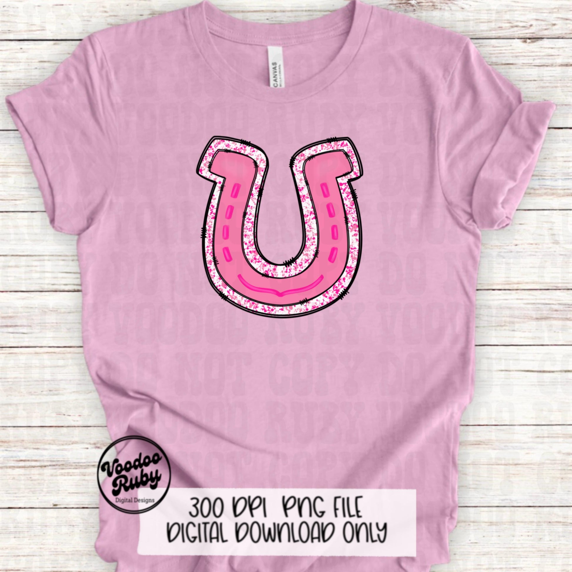 Pink Mascot Horseshoe PNG Sublimation Design Hand Drawn Digital Download Pink Out PNG Cancer png Pink October Football DTF Printable Blanks