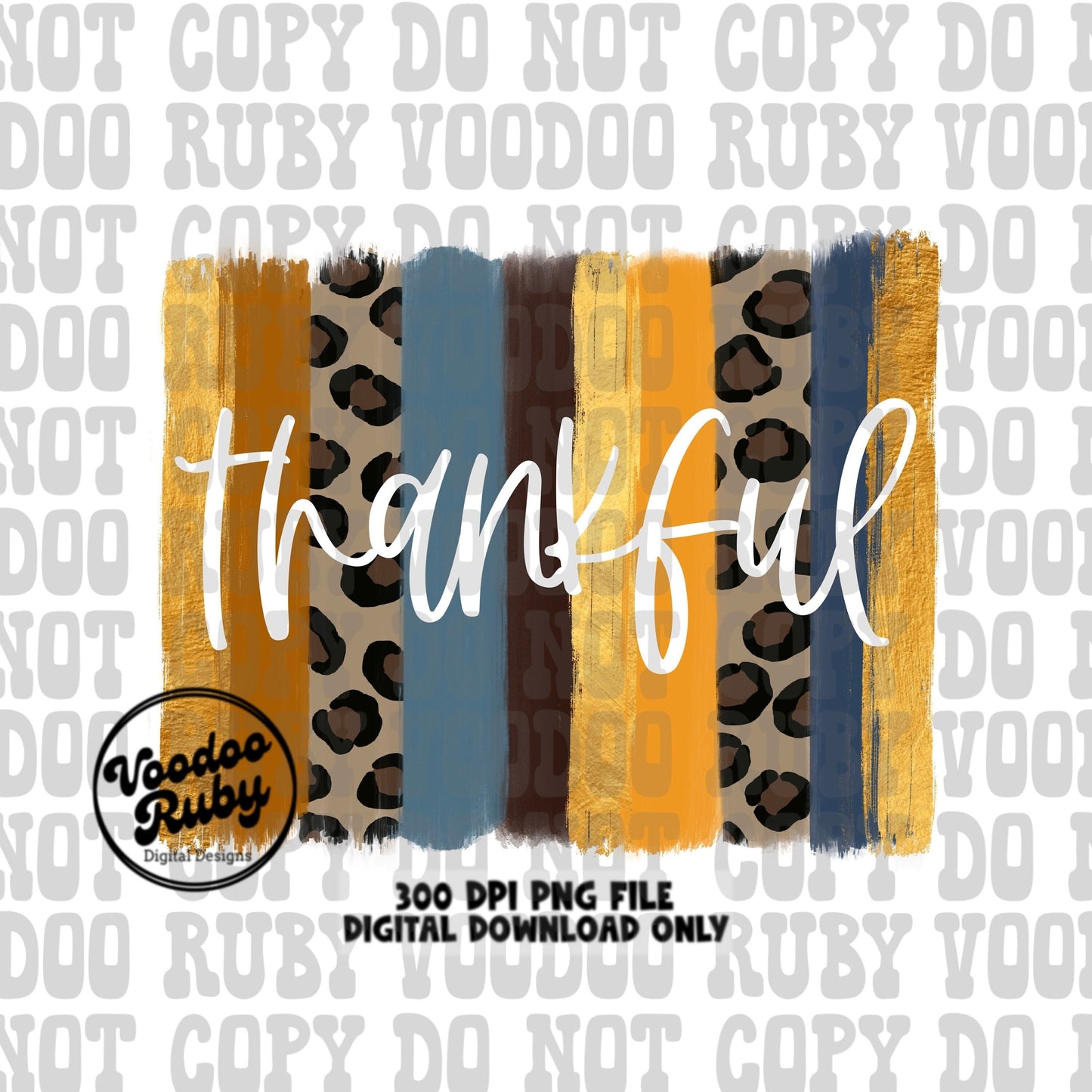 Thankful PNG Design Thanksgiving PNG Digital Download Fall Leopard PNG Thankful dtf Printable Thanksgiving Sublimation Fall Clip Art