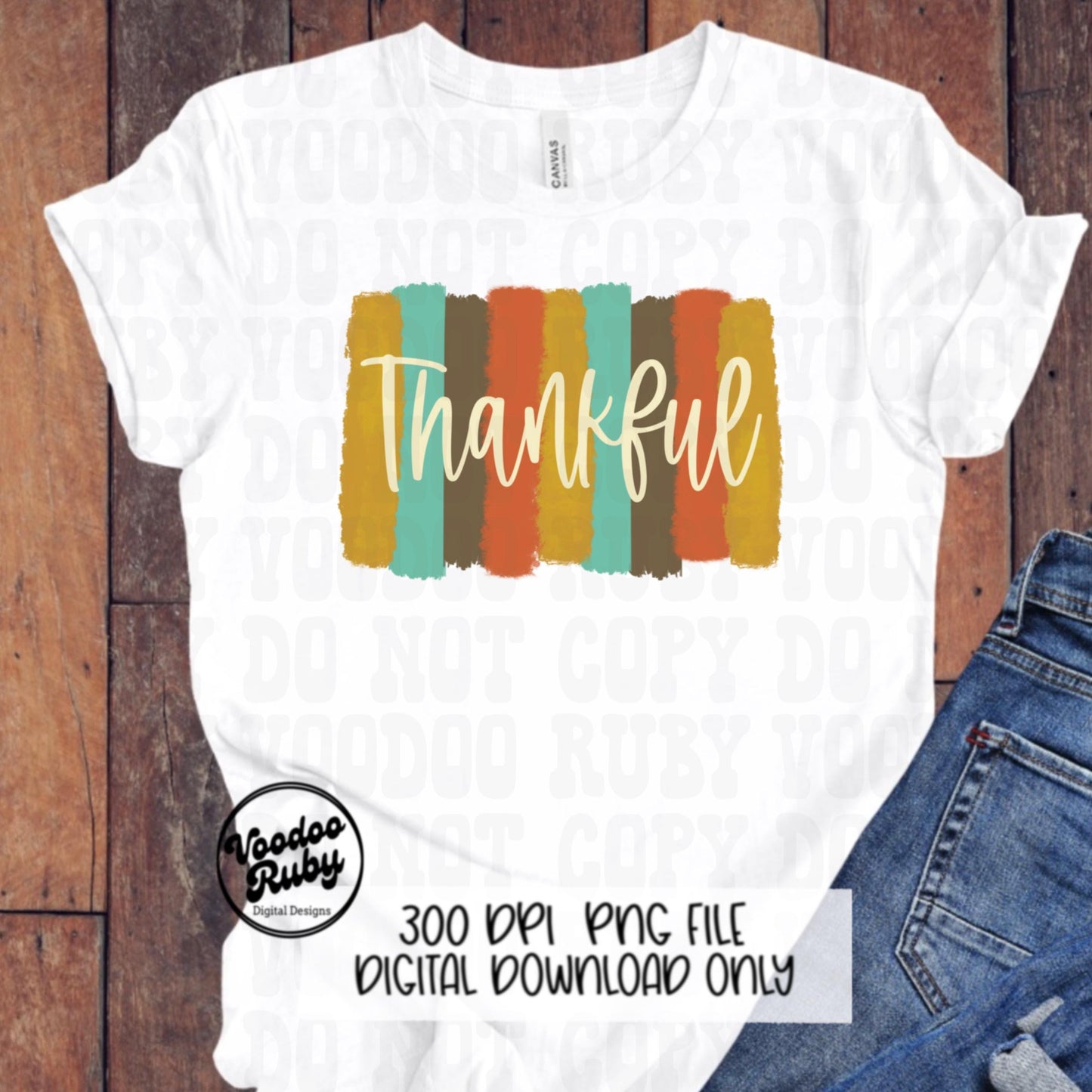 Thankful PNG Design Hand Drawn Digital Download Thanksgiving PNG Sublimation Thankful DTF Printable Vintage Fall png