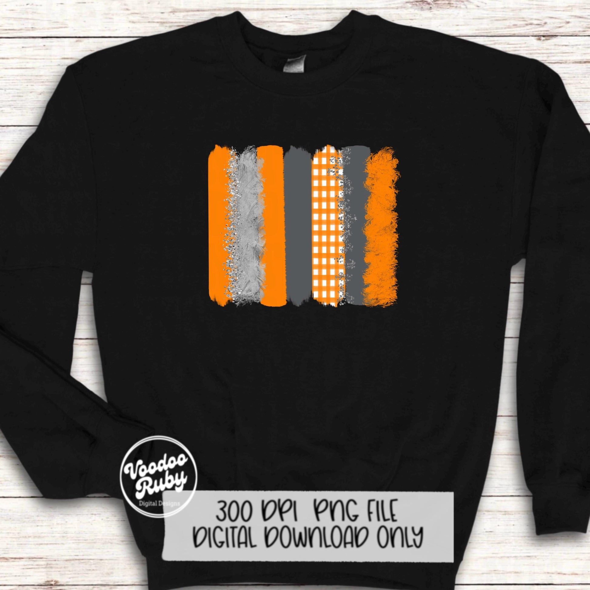 Orange and White Sublimation PNG | Hand Drawn Digital Download | Orange and White PNG | Individual Brush Stokes png | Clip art