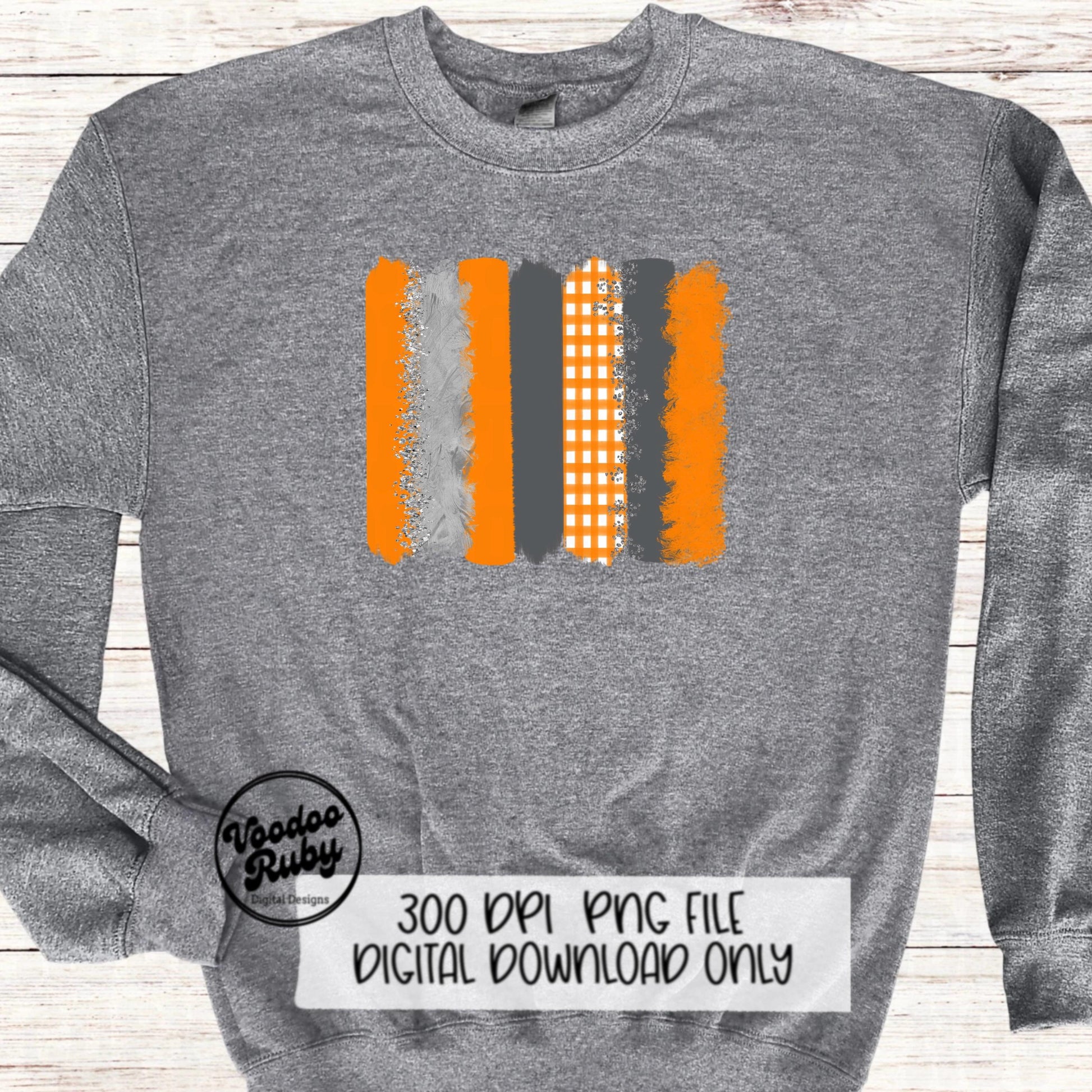 Orange and White Sublimation PNG | Hand Drawn Digital Download | Orange and White PNG | Individual Brush Stokes png | Clip art