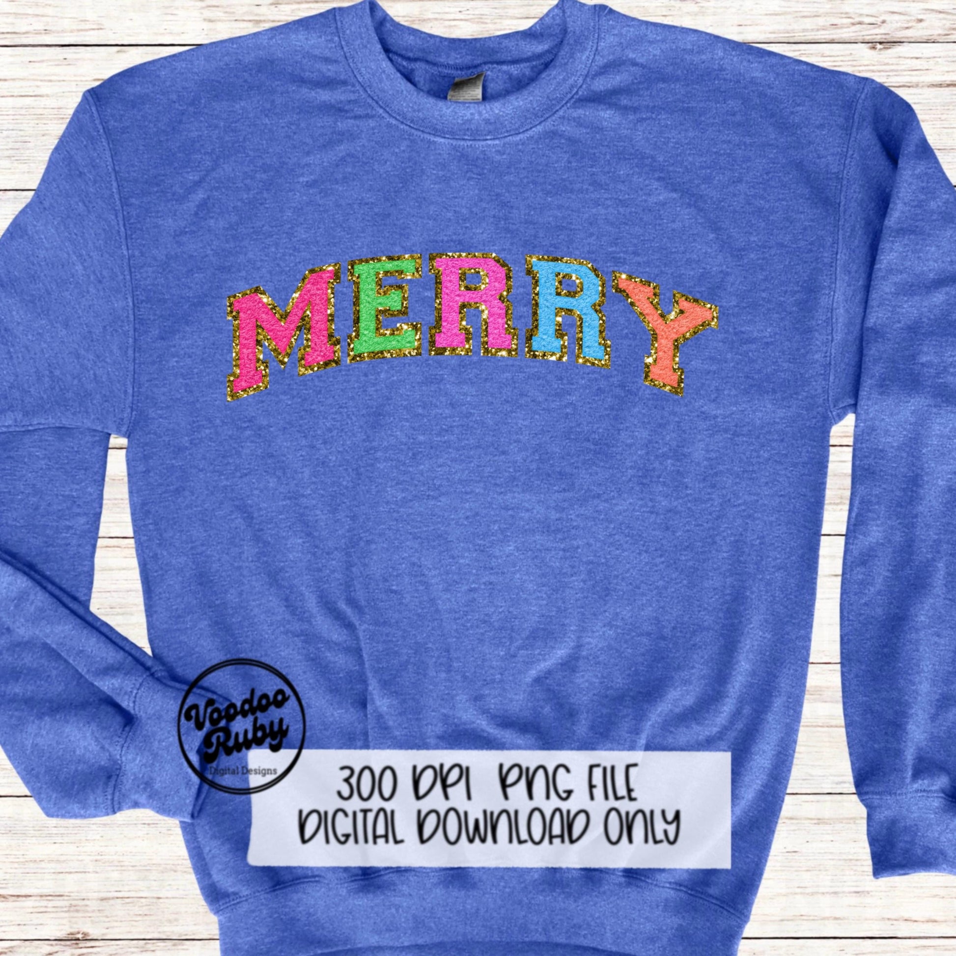 Chenille Merry PNG Design Bright Merry Christmas PNG Faux Chenille Patch Faux Embroidery PNG Merry dtf Pink Christmas