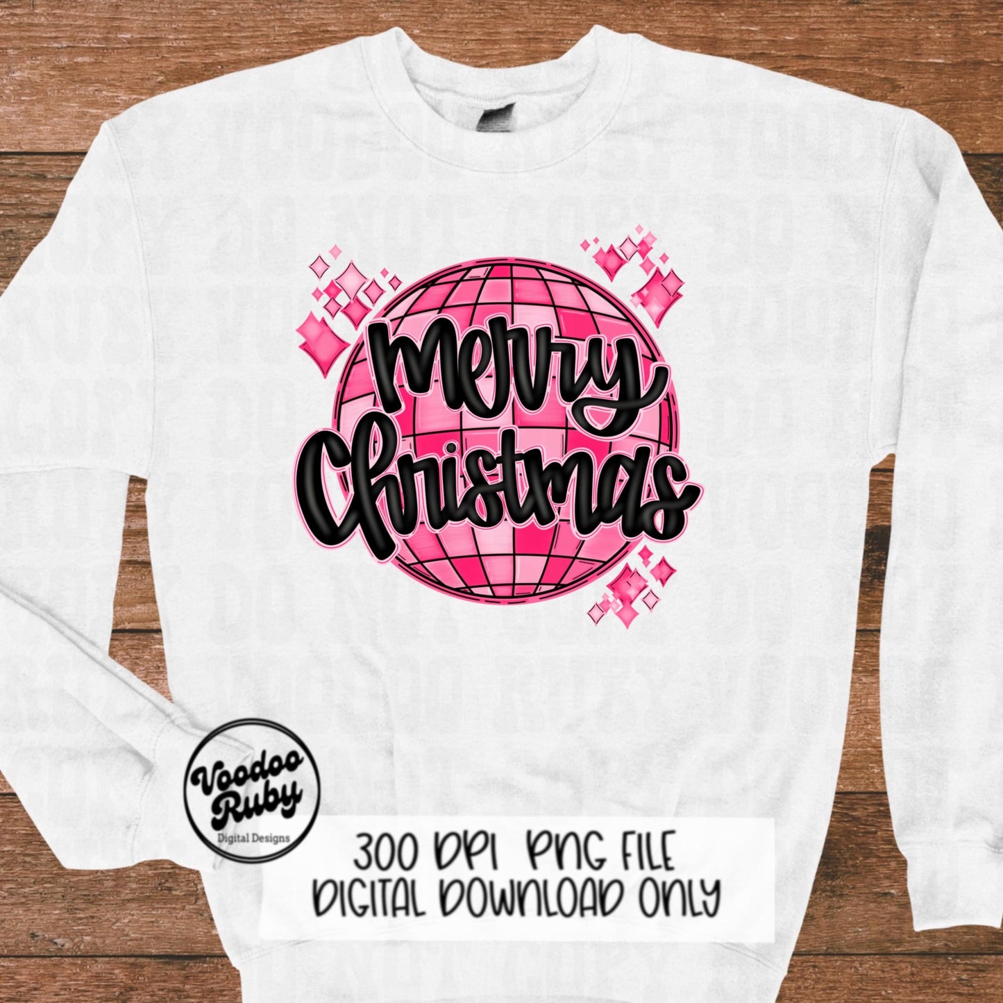 Pink Christmas PNG Disco Ball Design Sublimation Digital Download Retro Merry Christmas DTF Pink Merry Christmas Mirror Ball PNG