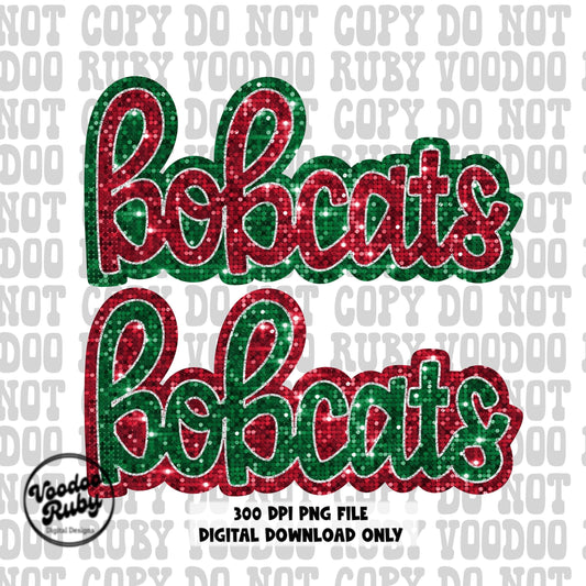Bobcats png design Christmas mascot png 300 dpi high resolution bobcats dtf printable sublimation