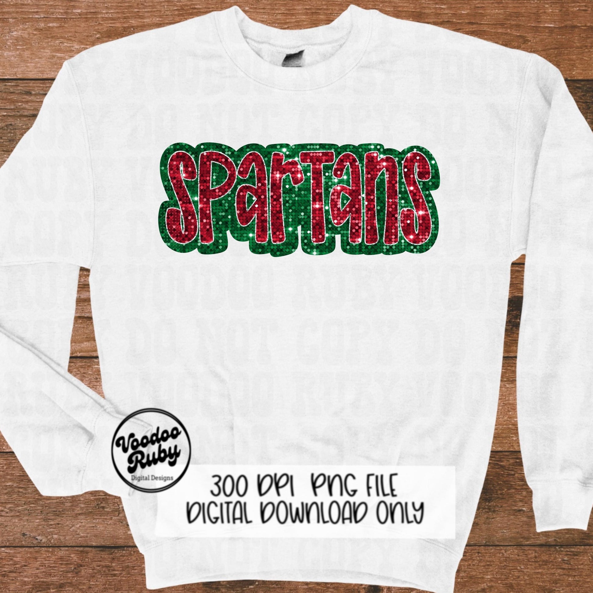 Spartans PNG Design Sublimation Sequins Hand Drawn Digital Download Glitter Christmas Spartans Mascot DTF Football Printable